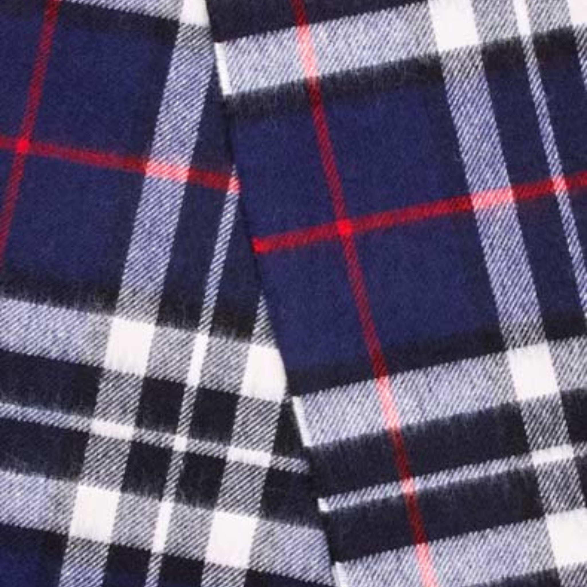 Bronte by Moon Navy Thompson Tartan Scarf 25cm x 190cm