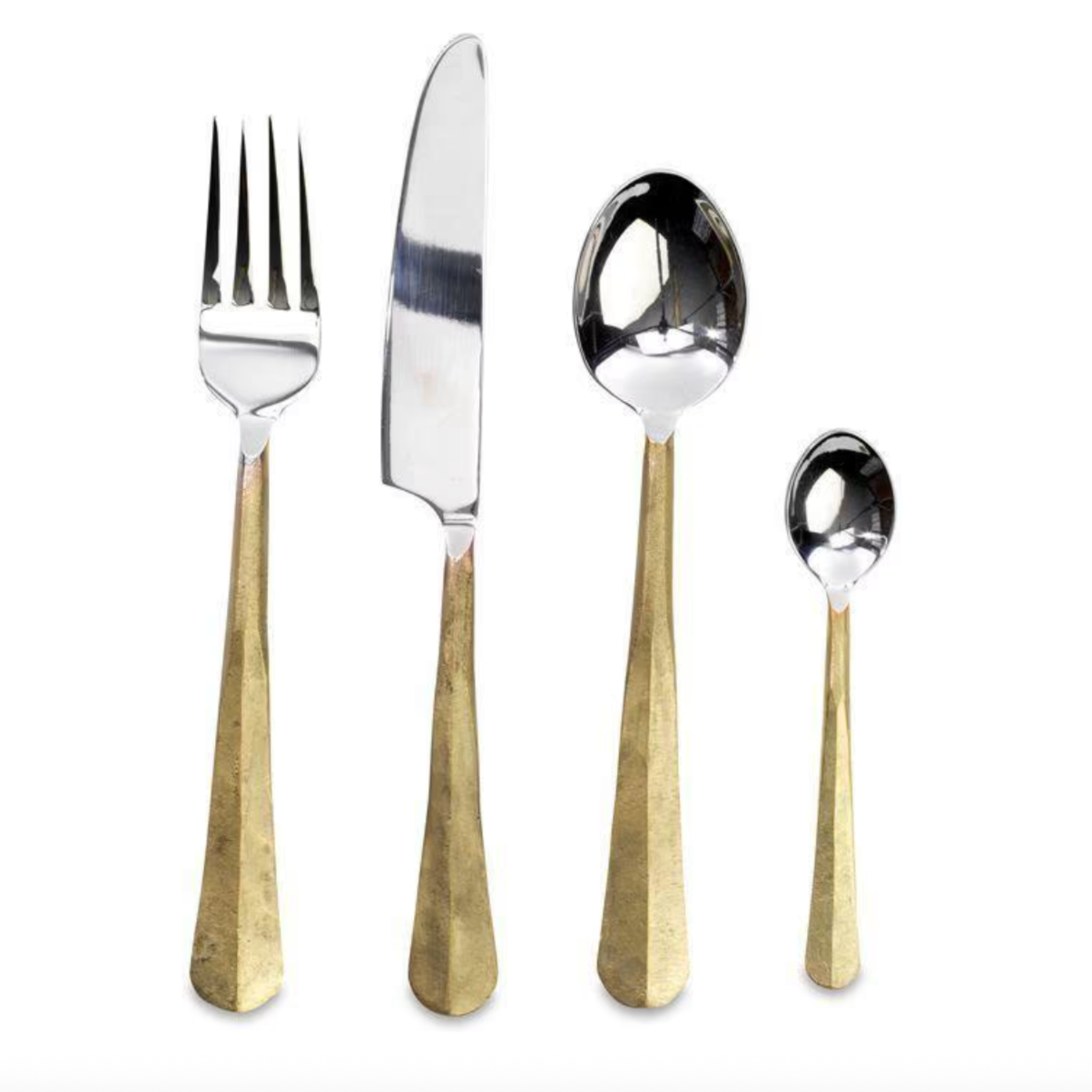 Nkuku Osko 16 Piece Cutlery Set Brushed Gold