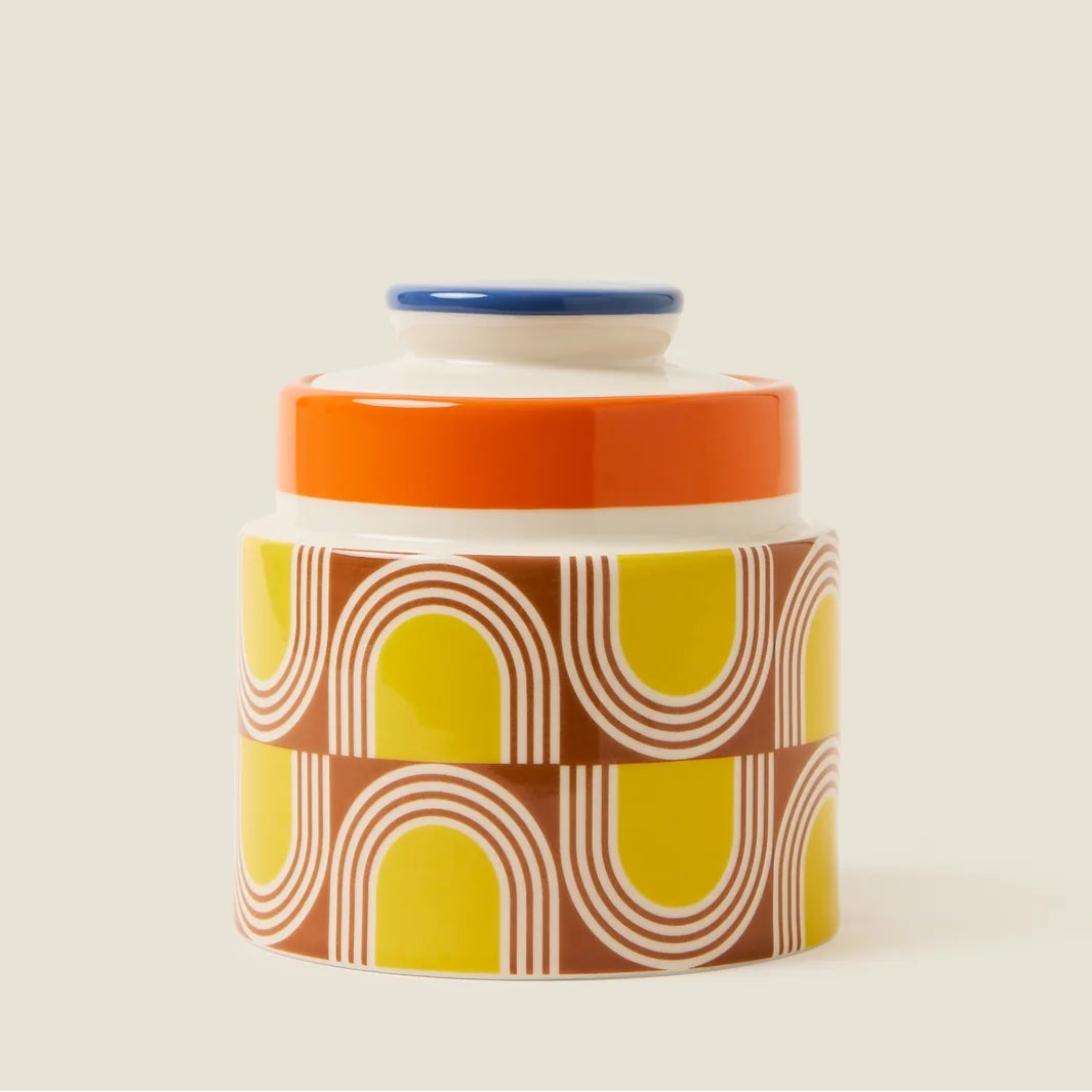 Measuring 12cm x 12cm x 12.5cm
Ceramic
Hand water wrapped decals and hand dipped
Spot Square Oval print
Dishwasher & microwave safe
Colours: Yellow, Pink, Green, Black