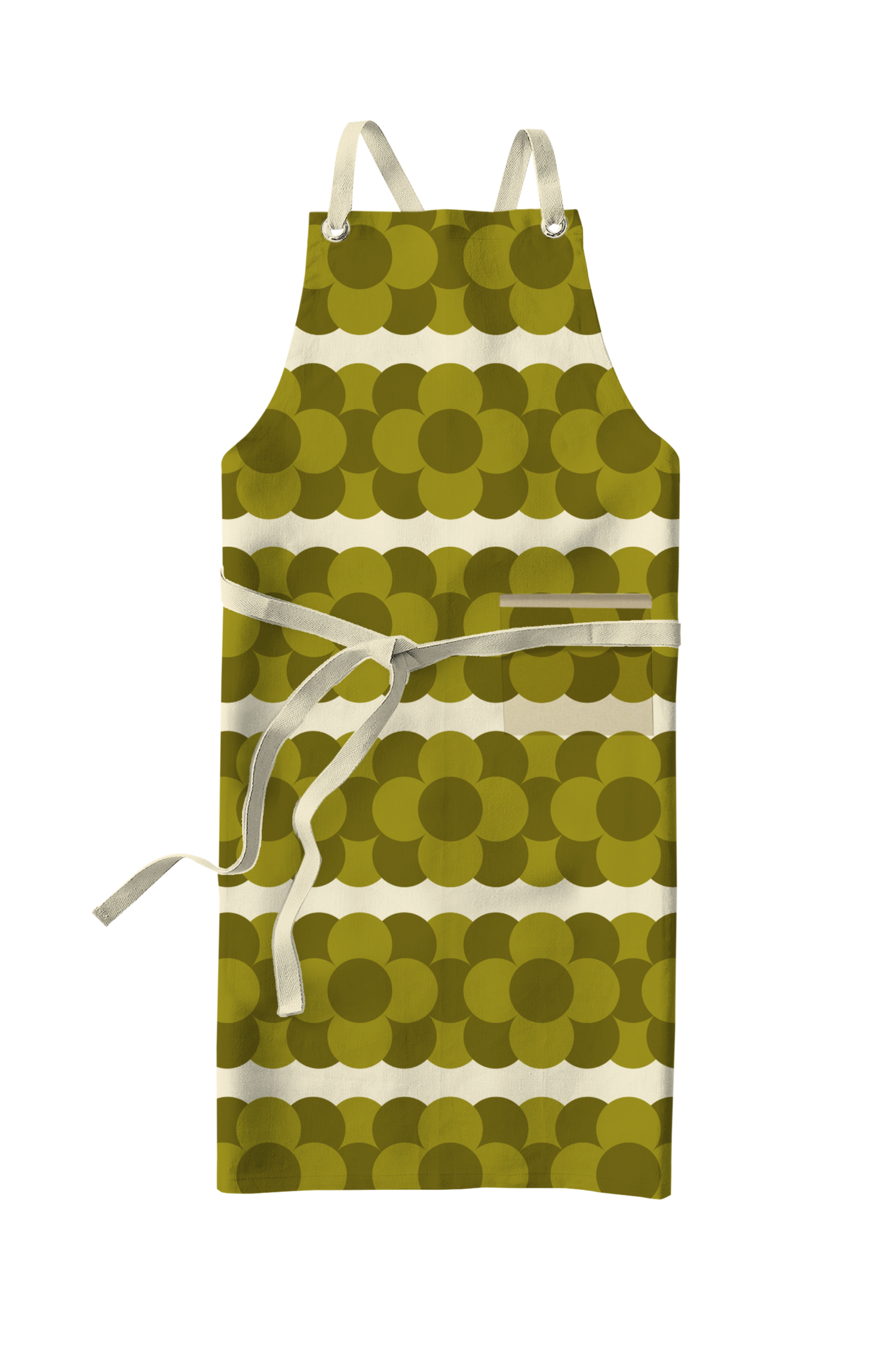 Orla Kiely Retro Stripe Apron Green
