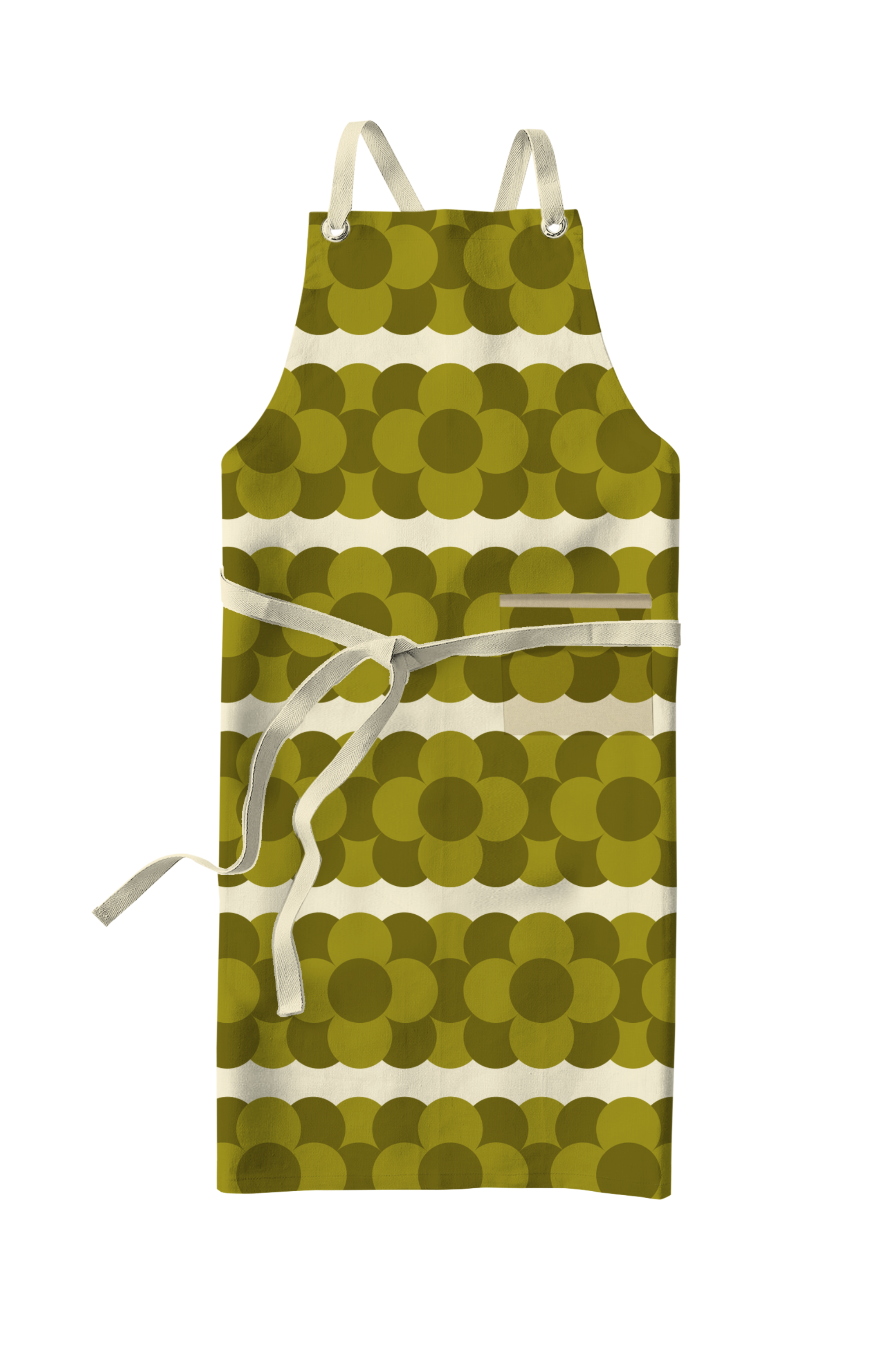 Orla Kiely Retro Stripe Apron Green