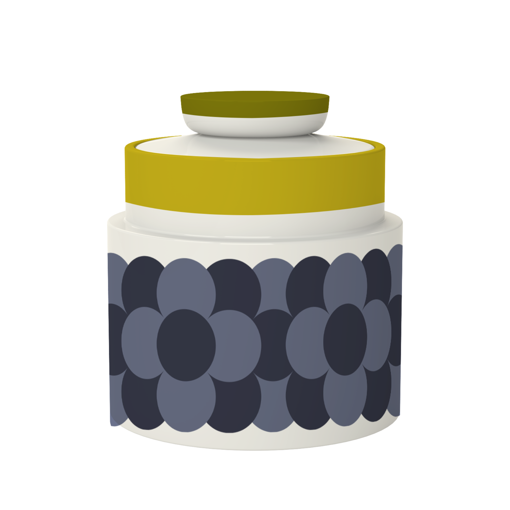 Orla Kiely Retro Stripe Storage Jar Yellow