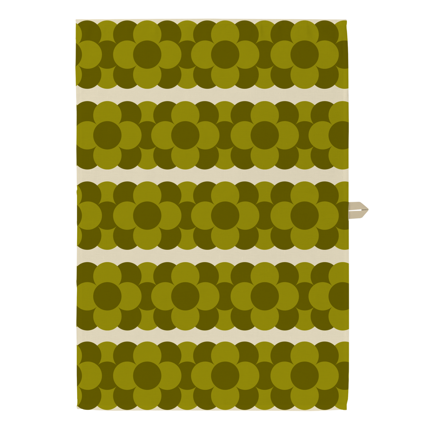 Orla Kiely Retro Stripe Set of 2 Tea Towels Green