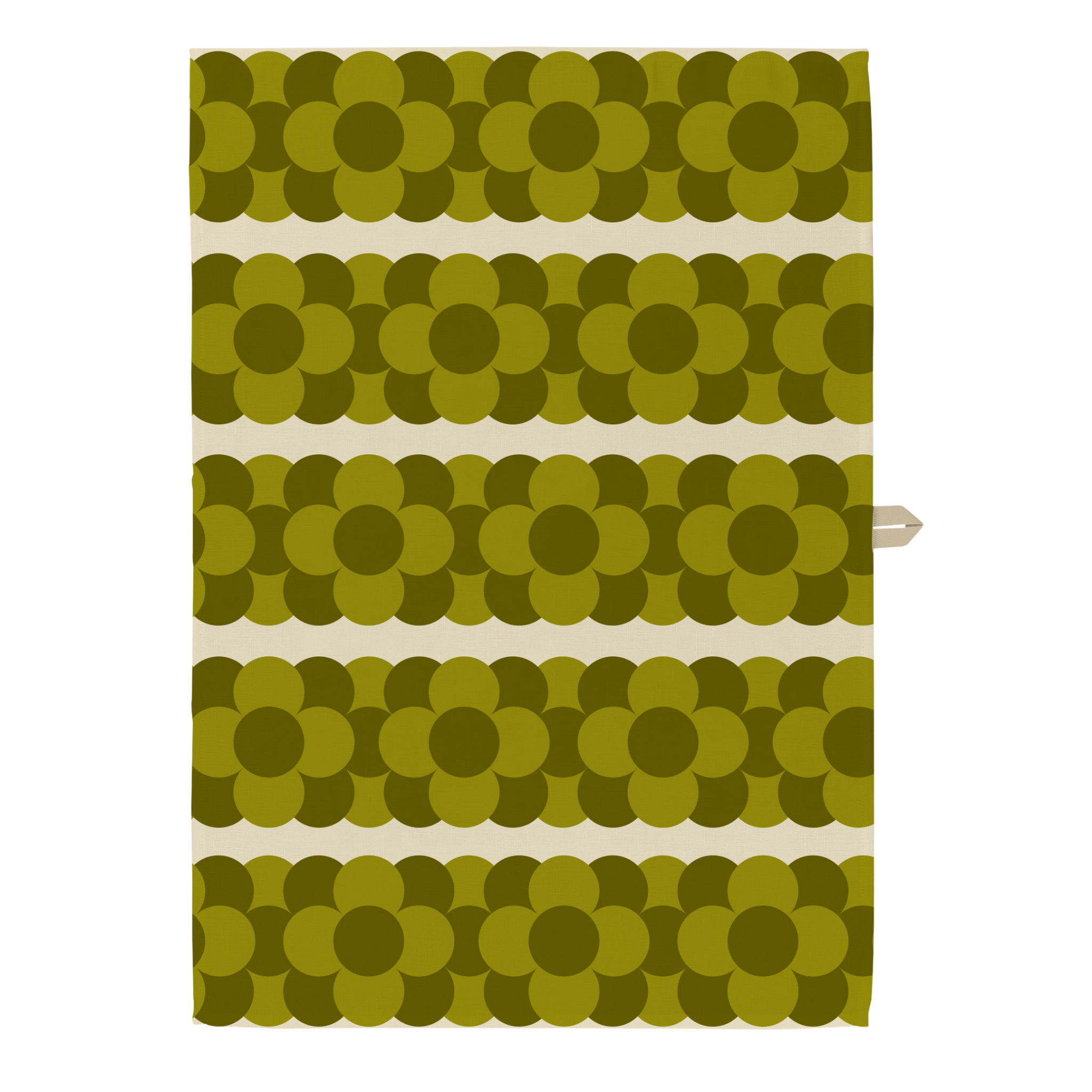 Orla Kiely Retro Stripe Set of 2 Tea Towels Green