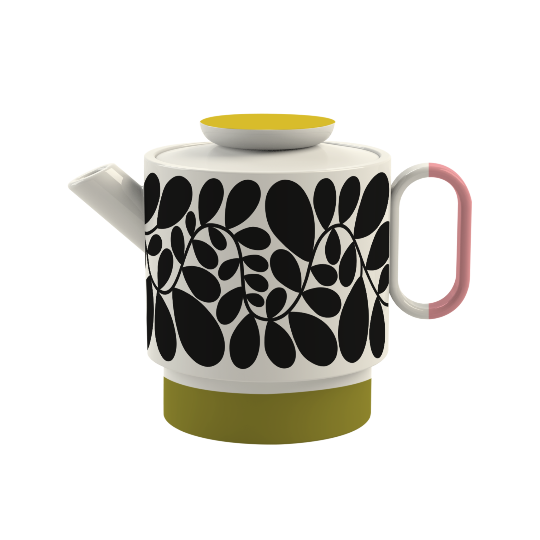 Orla Kiely Sycamore Stripe Teapot Green