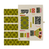 Orla Kiely Retro Stripe Set of 2 Tea Towels Green