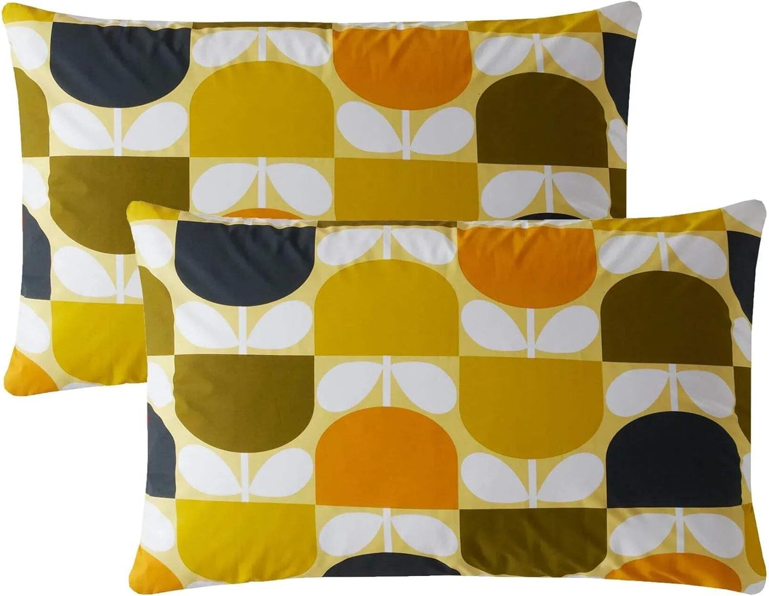 Orla Kiely Block Stem Duvet Cover Lemon Super King