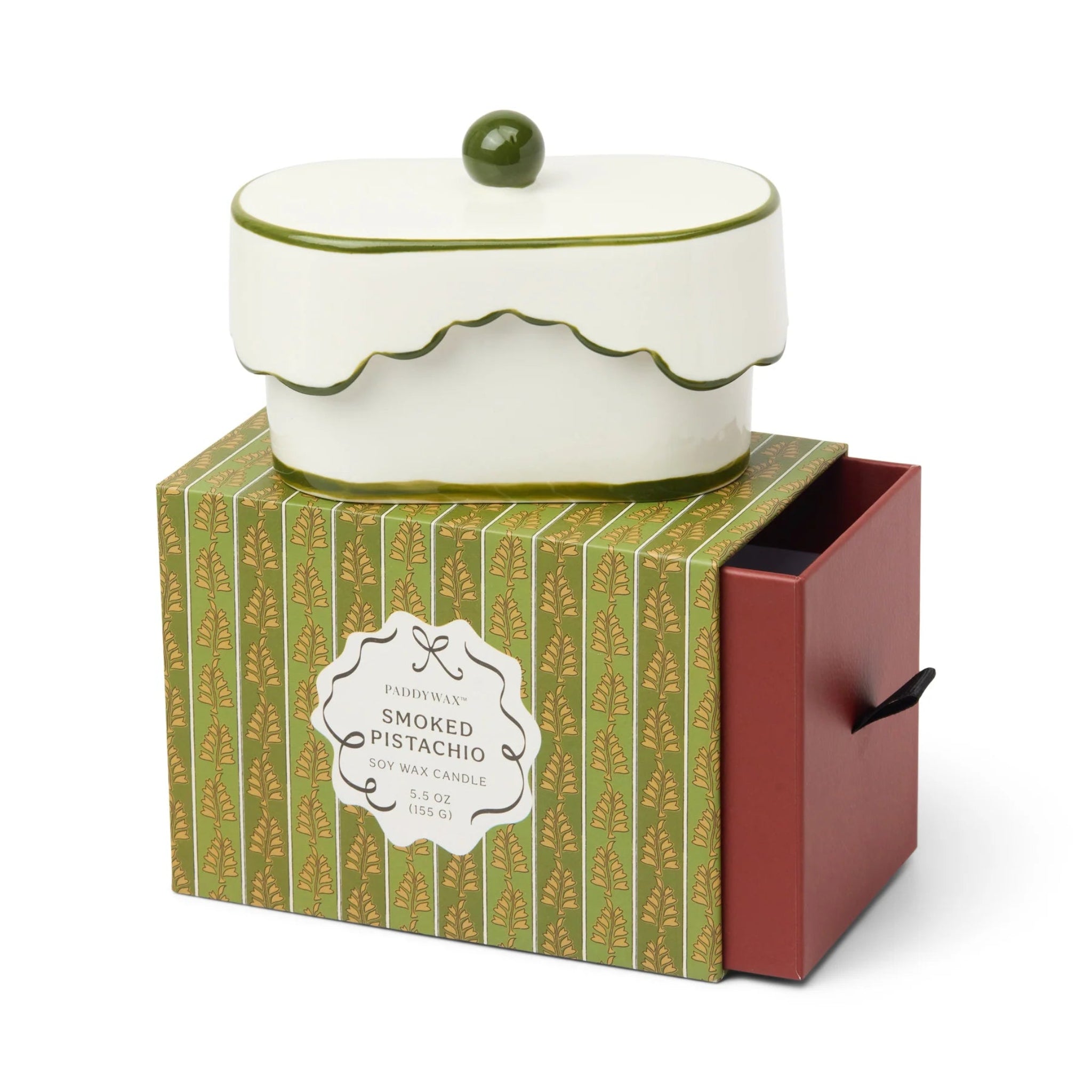 Paddywax Cherie Smoked Pistachio Candle 5.5oz