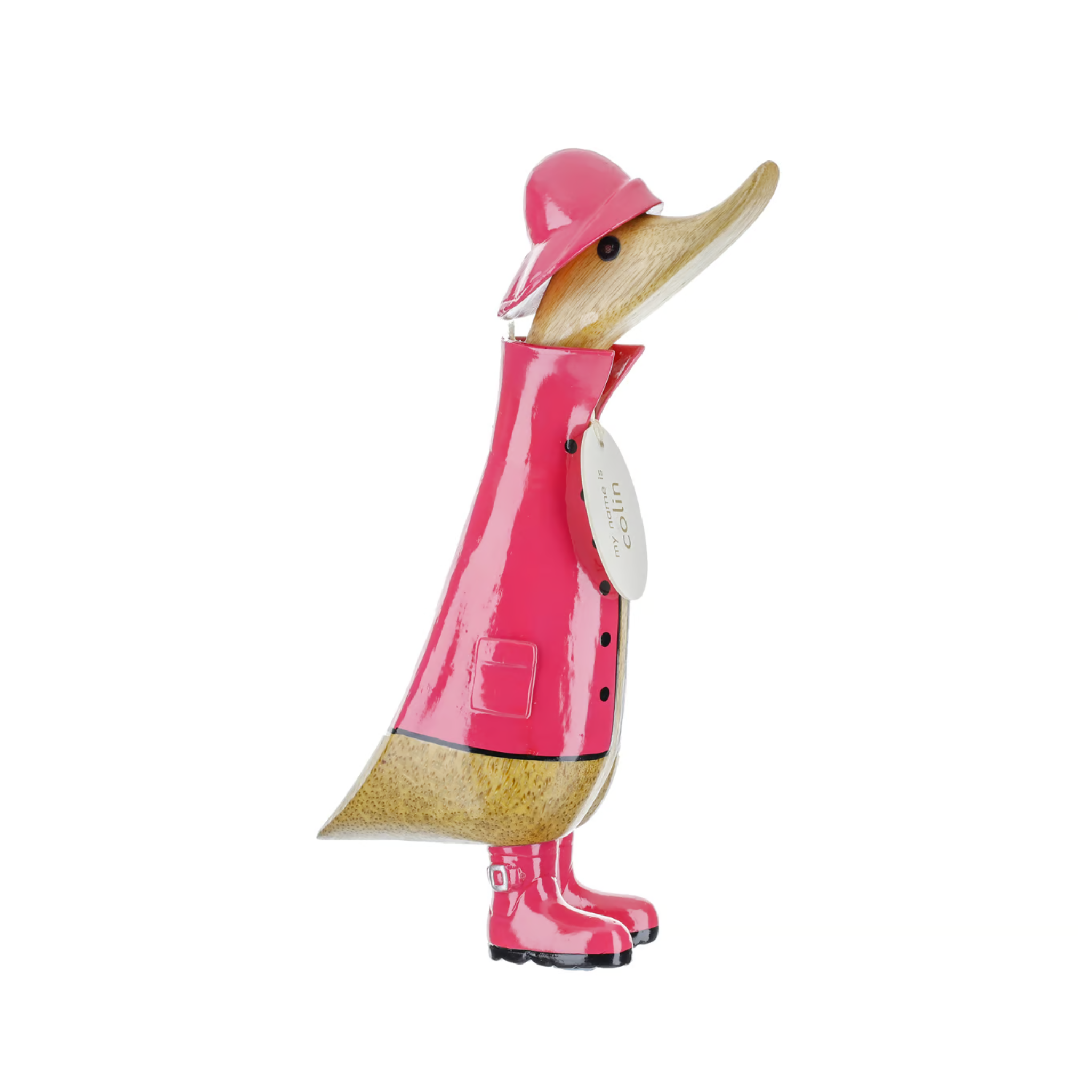 DCUK Wooden Raincoat Duckling Pink