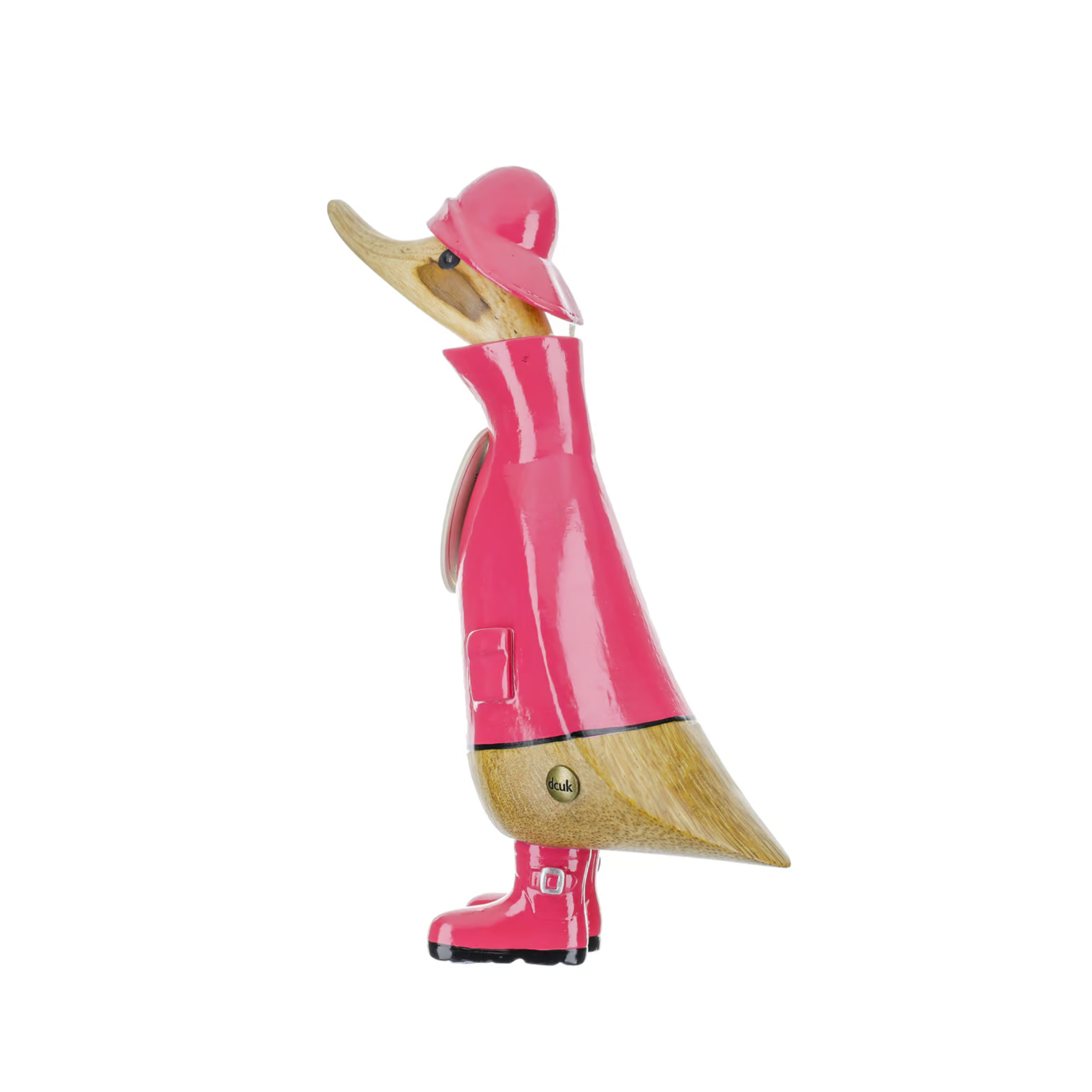 DCUK Wooden Raincoat Duckling Pink