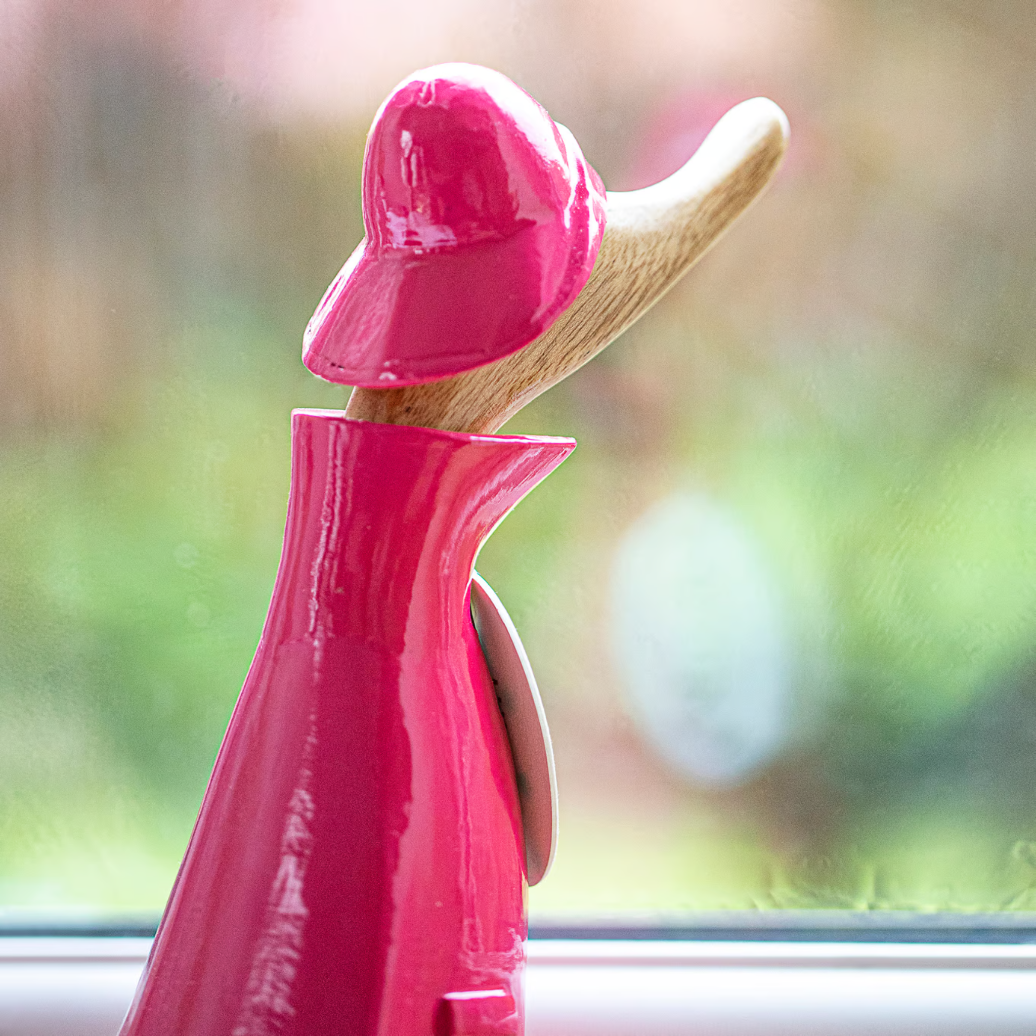 DCUK Wooden Raincoat Duckling Pink