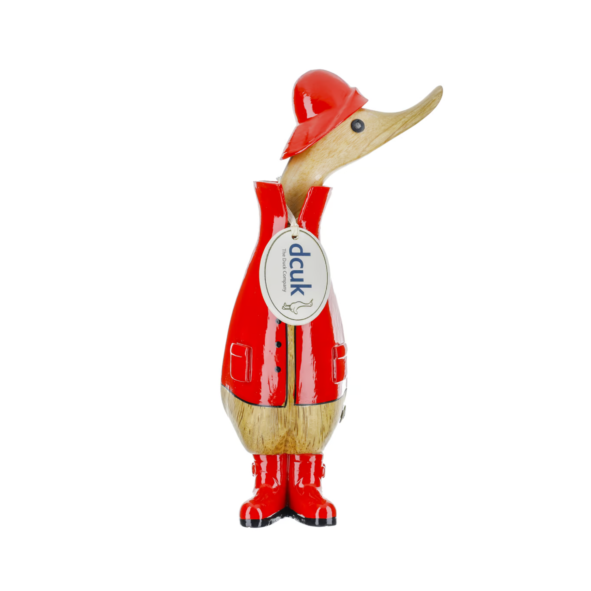 DCUK Wooden Raincoat Duckling Red