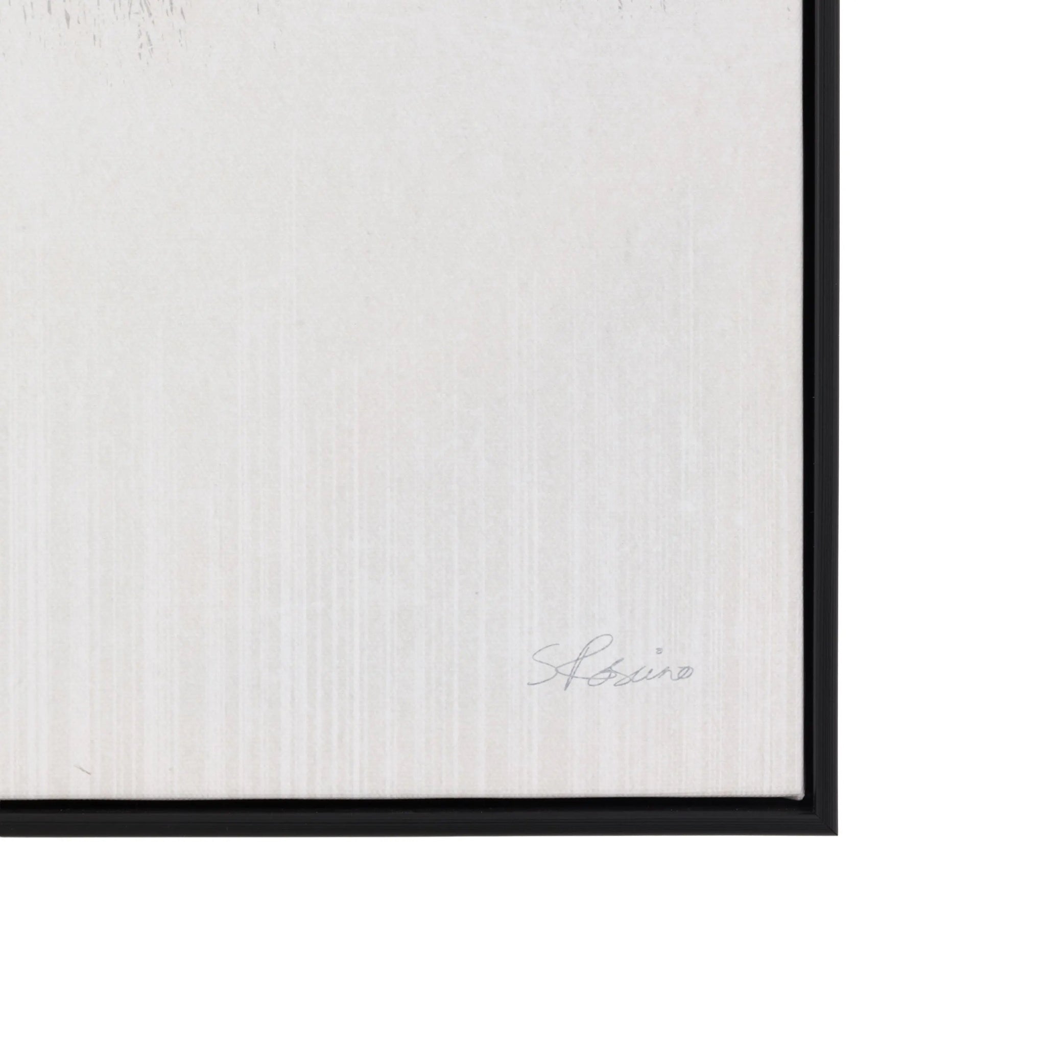 White textured paper with a black border and &