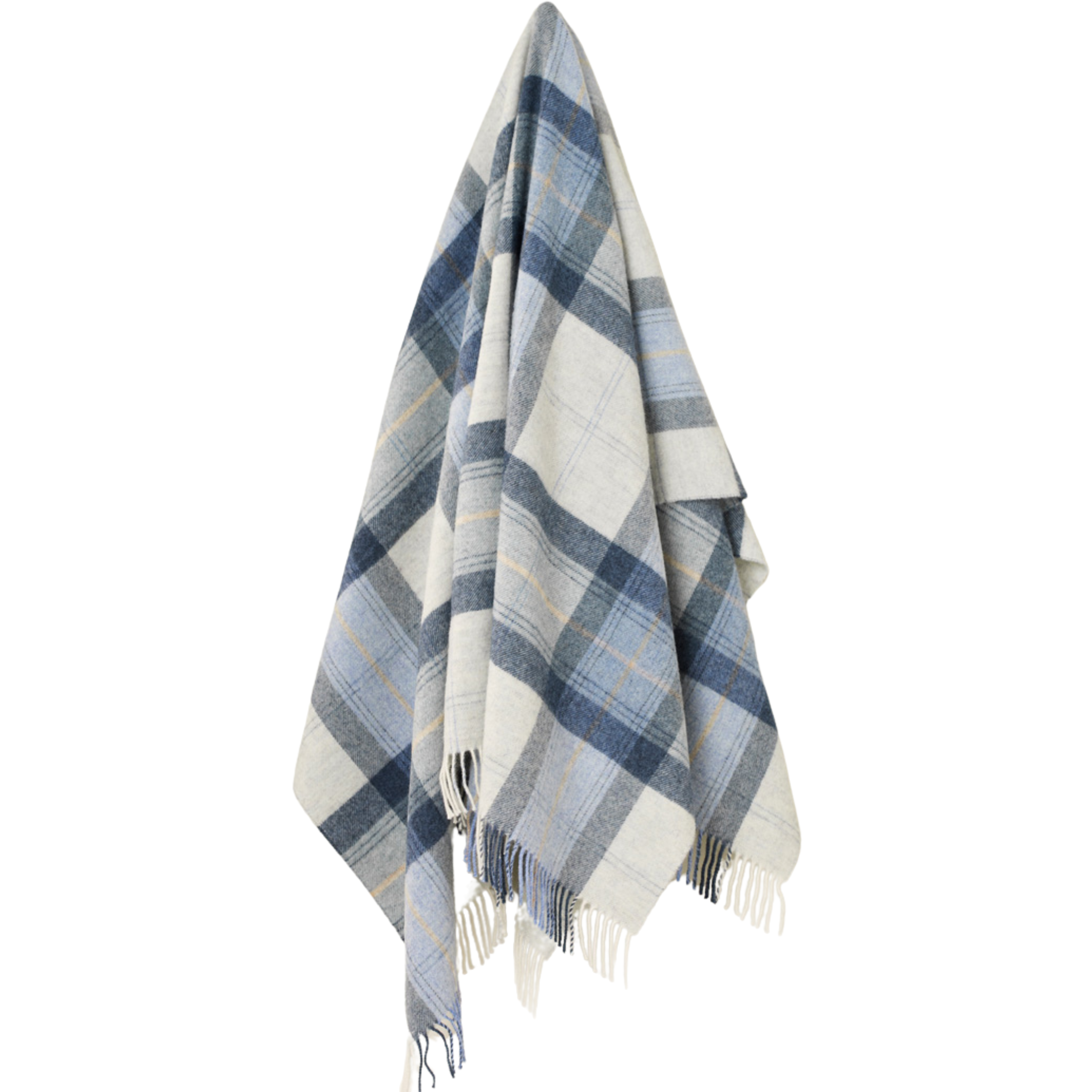 Bronte by Moon Skye Design Pure Wool Throw Blue