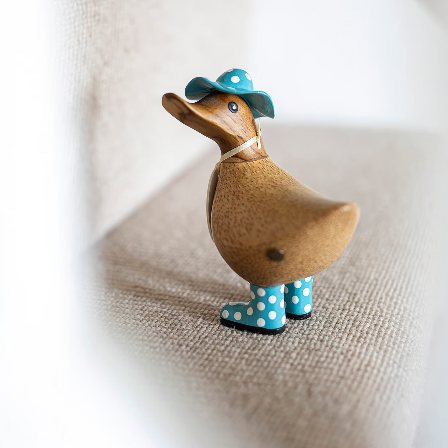 DCUK Spotty Hat and Boots Ducky Blue