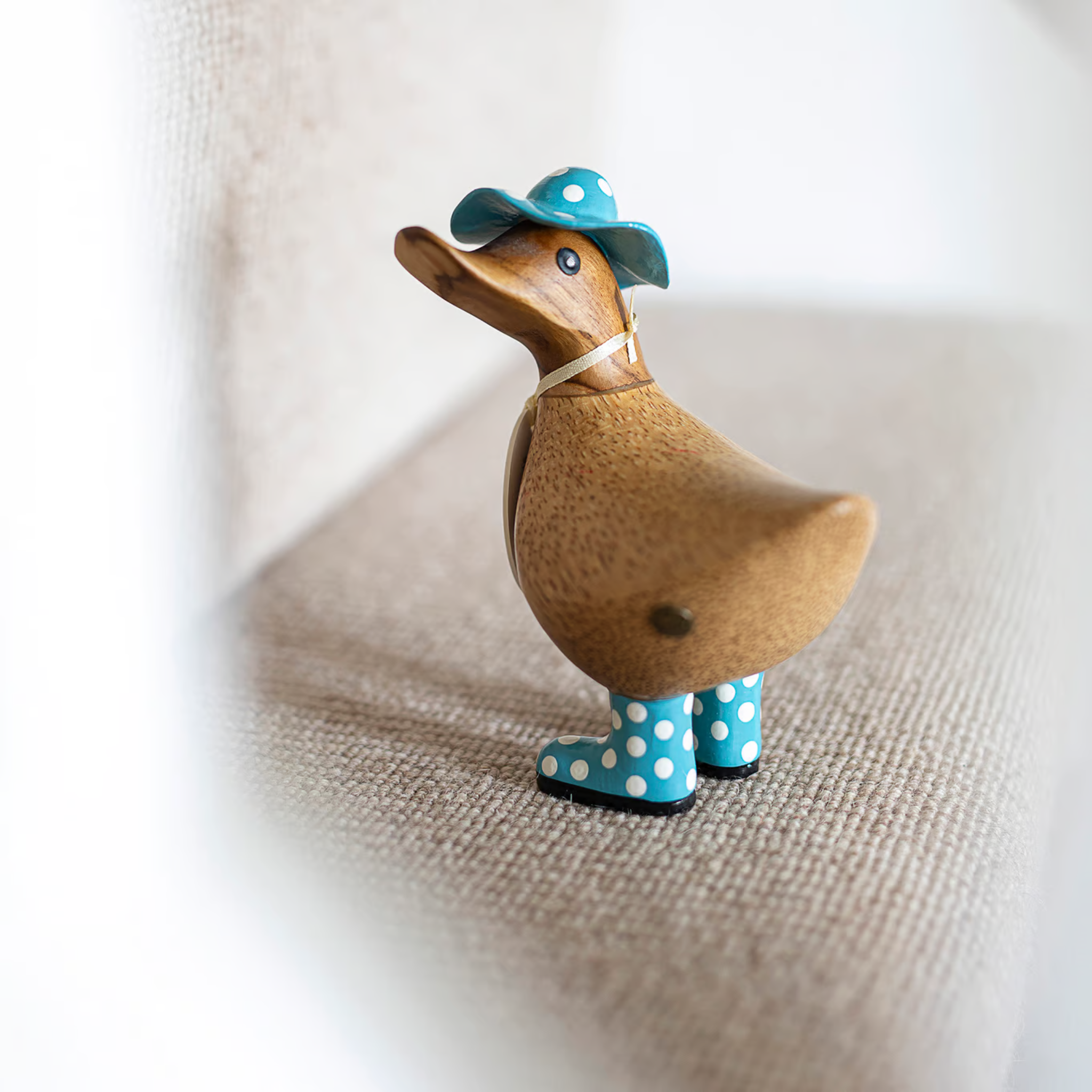 DCUK Spotty Hat and Boots Ducky Blue