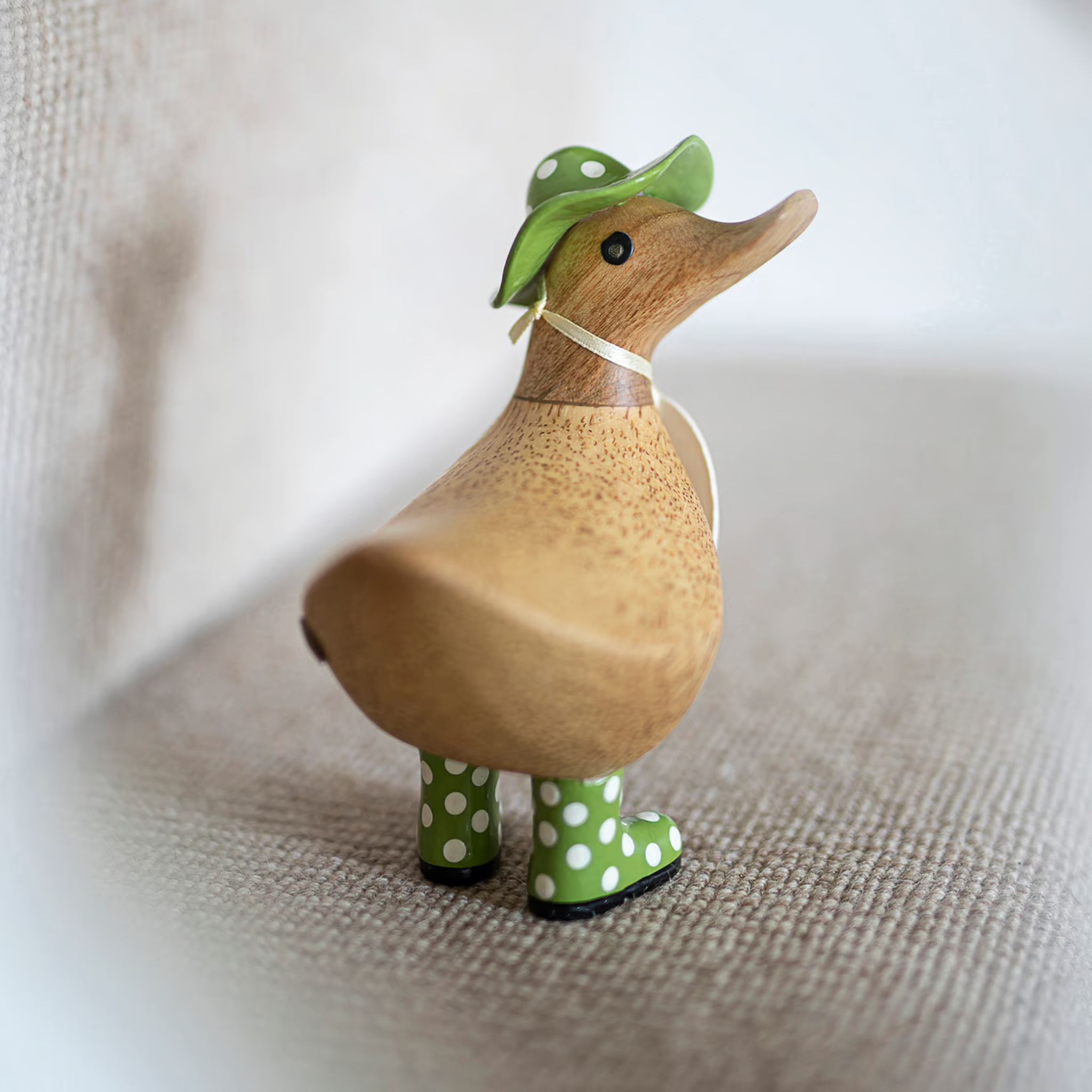 DCUK Spotty Hat and Boots Ducky Green
