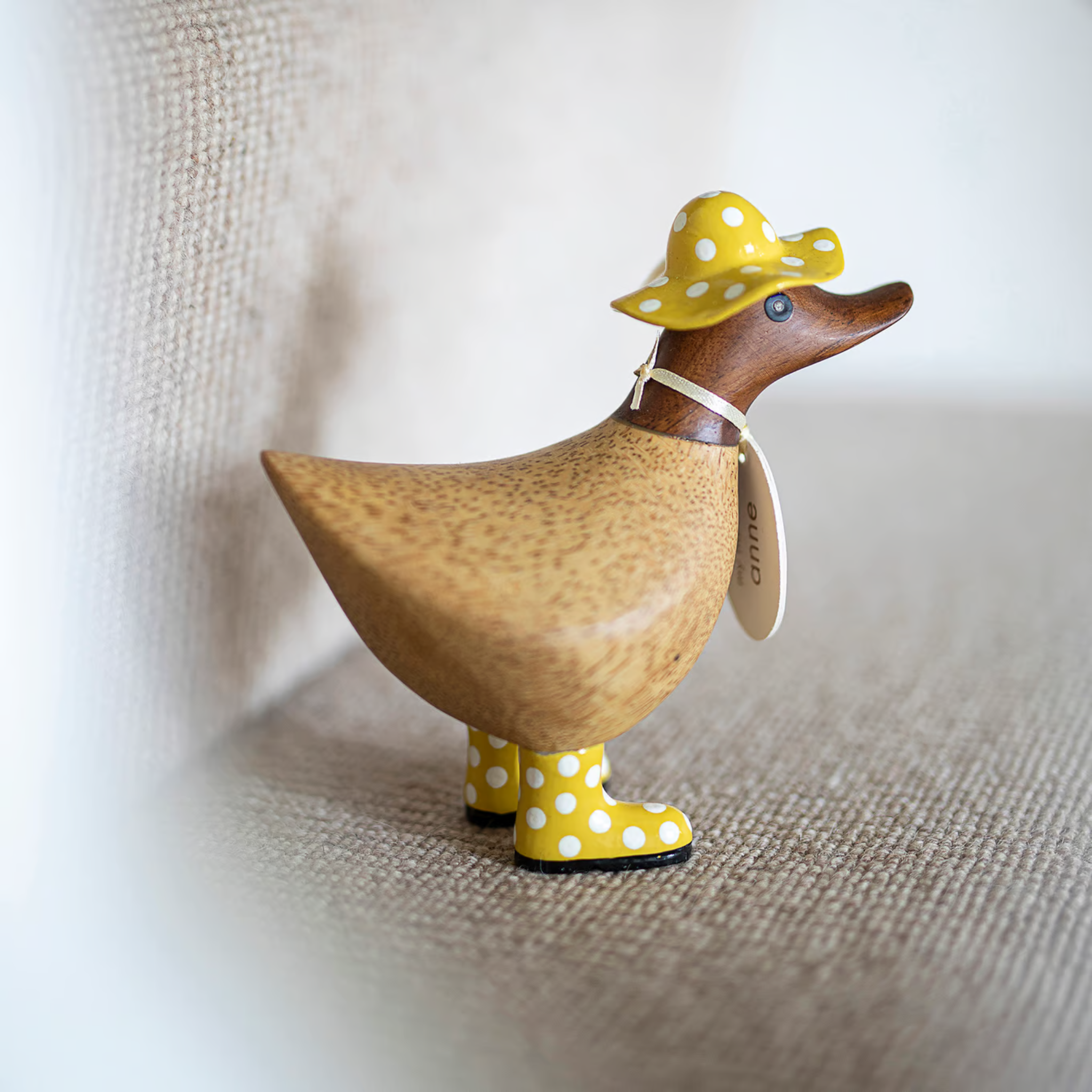 DCUK Spotty Hat and Boots Ducky Yellow