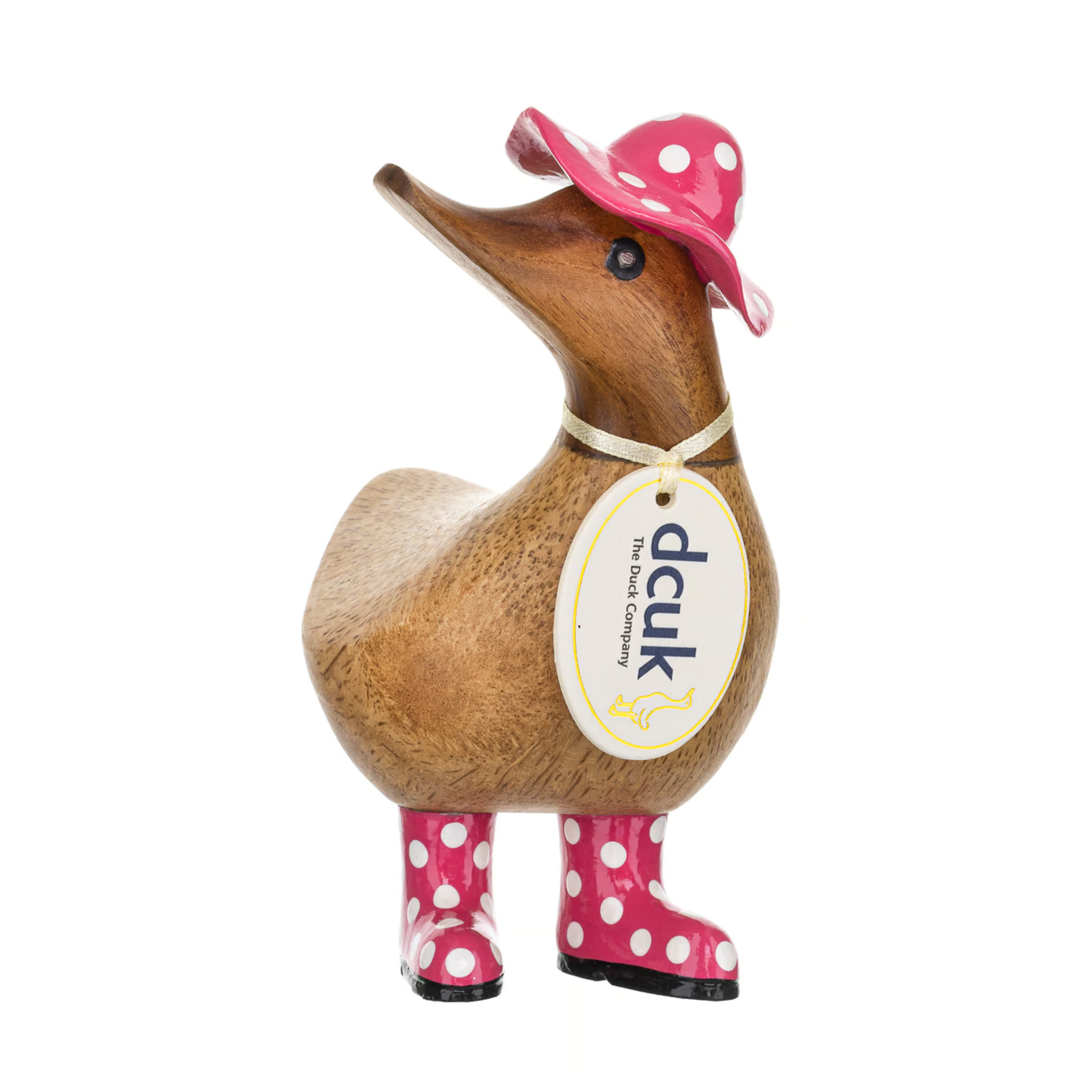 DCUK Spotty Hat and Boots Ducky Pink