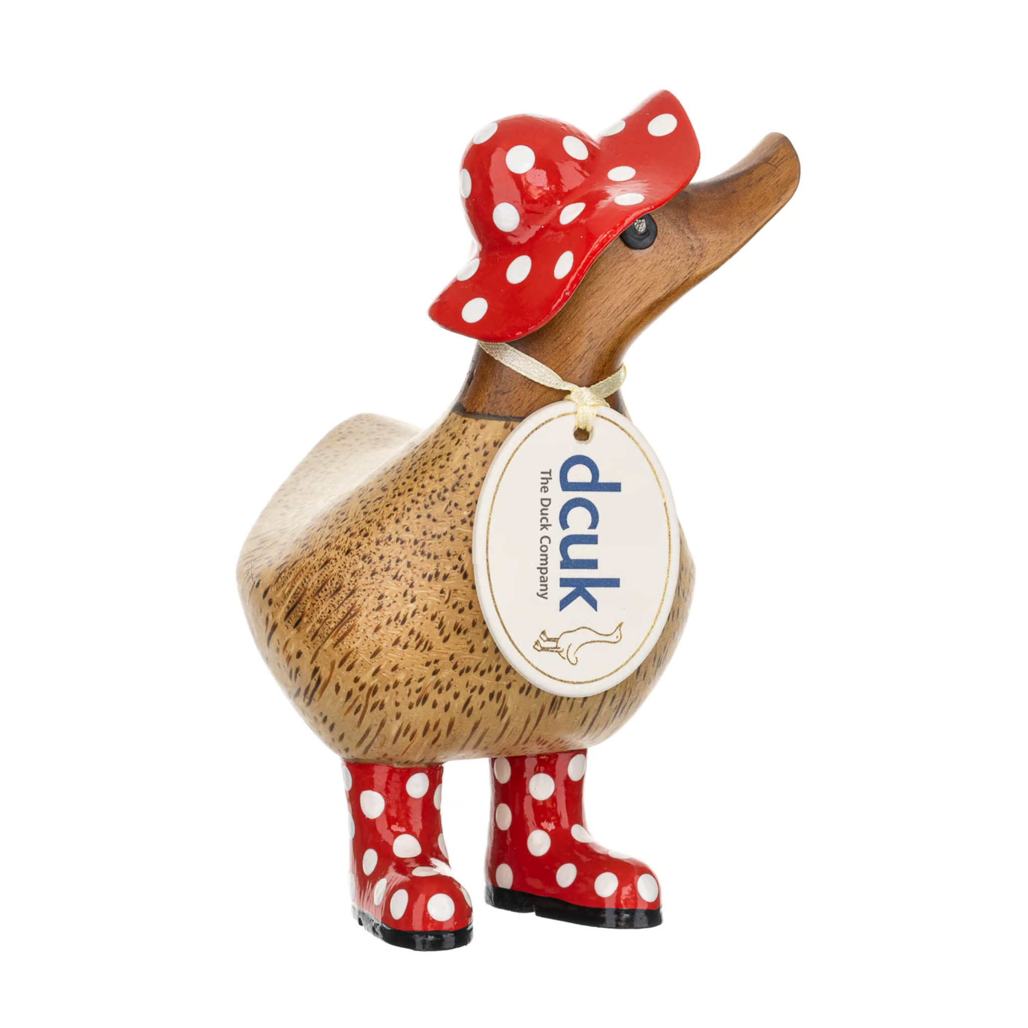 DCUK Spotty Hat and Boots Ducky Red