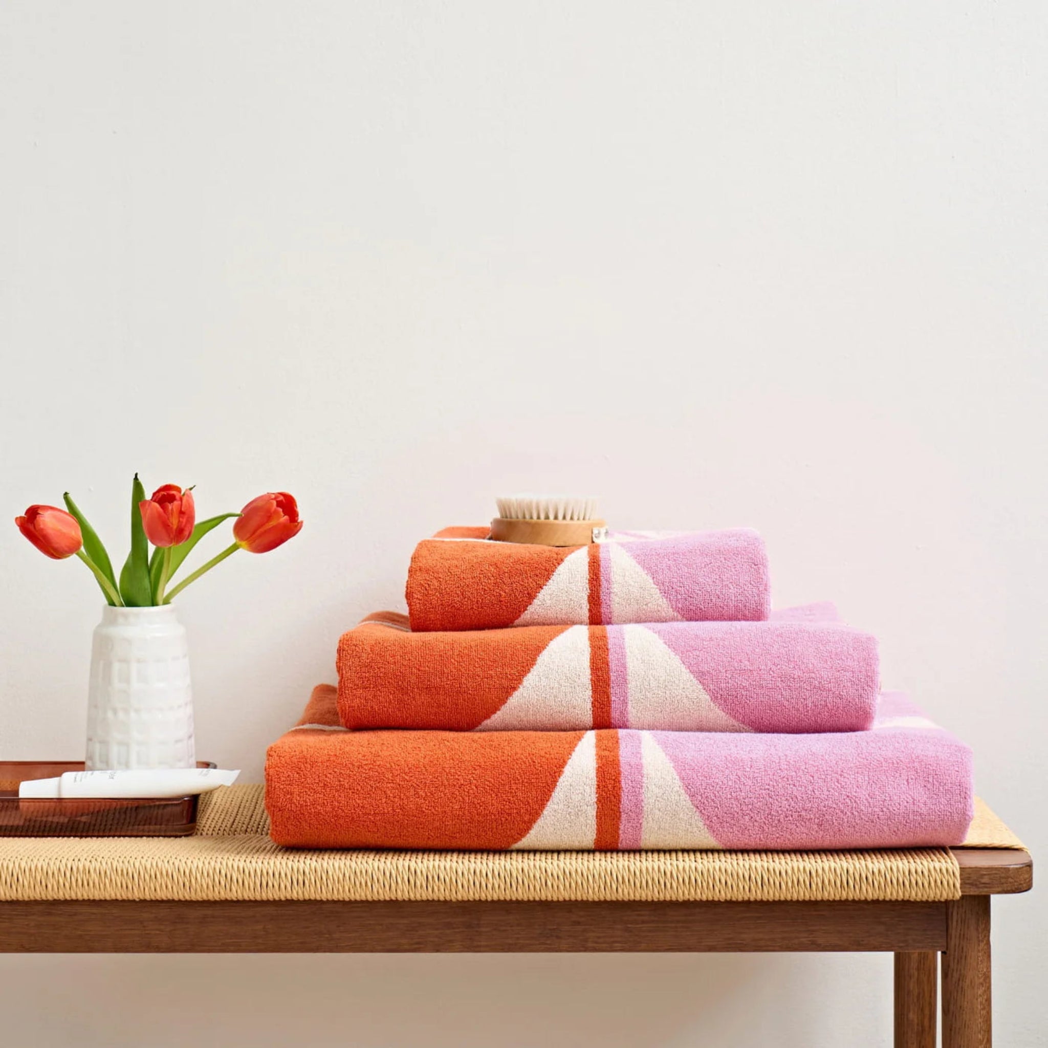 Orla Kiely Stem Bloom Duo Hand Towel Blush