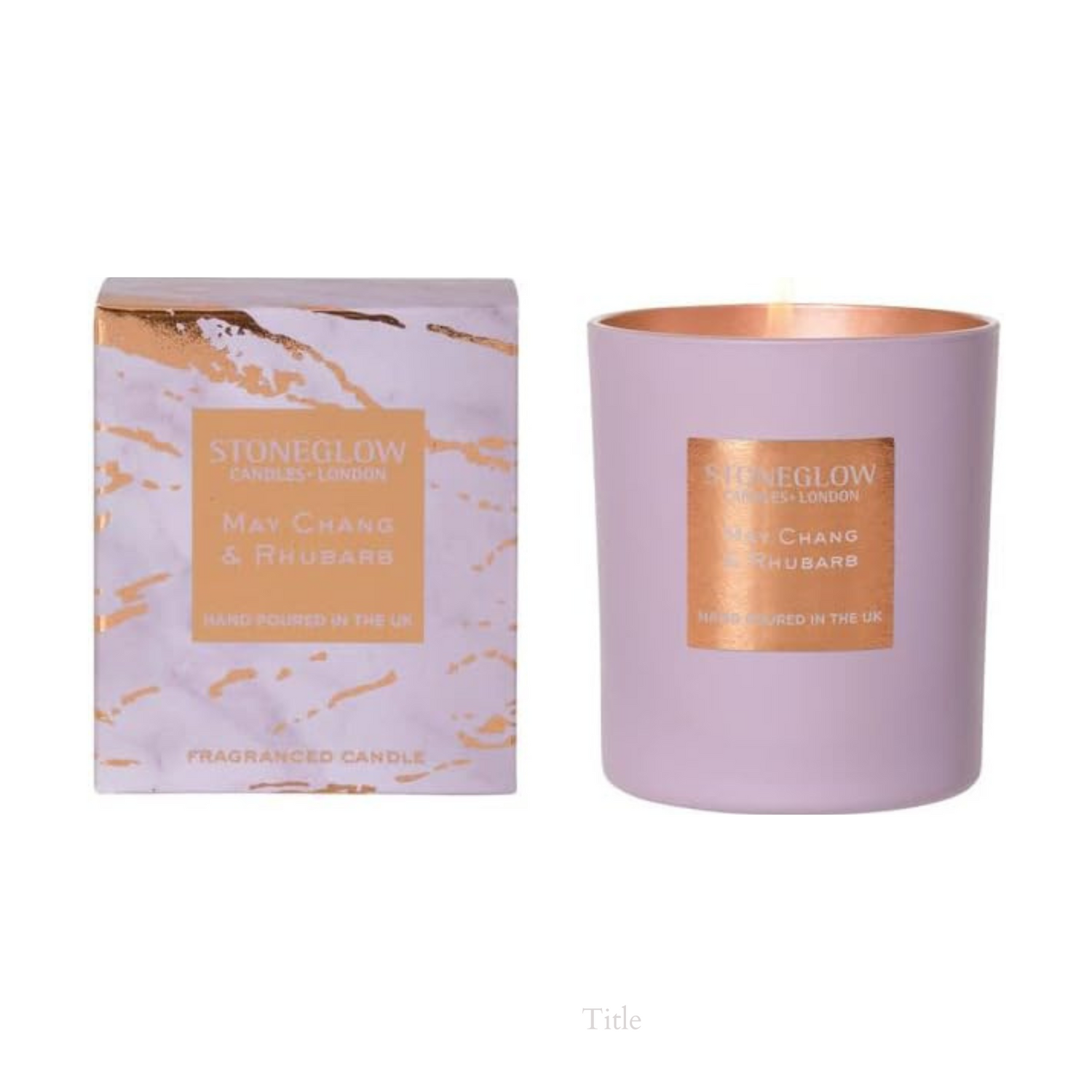 Stoneglow Luna May Chang & Rhubarb Candle