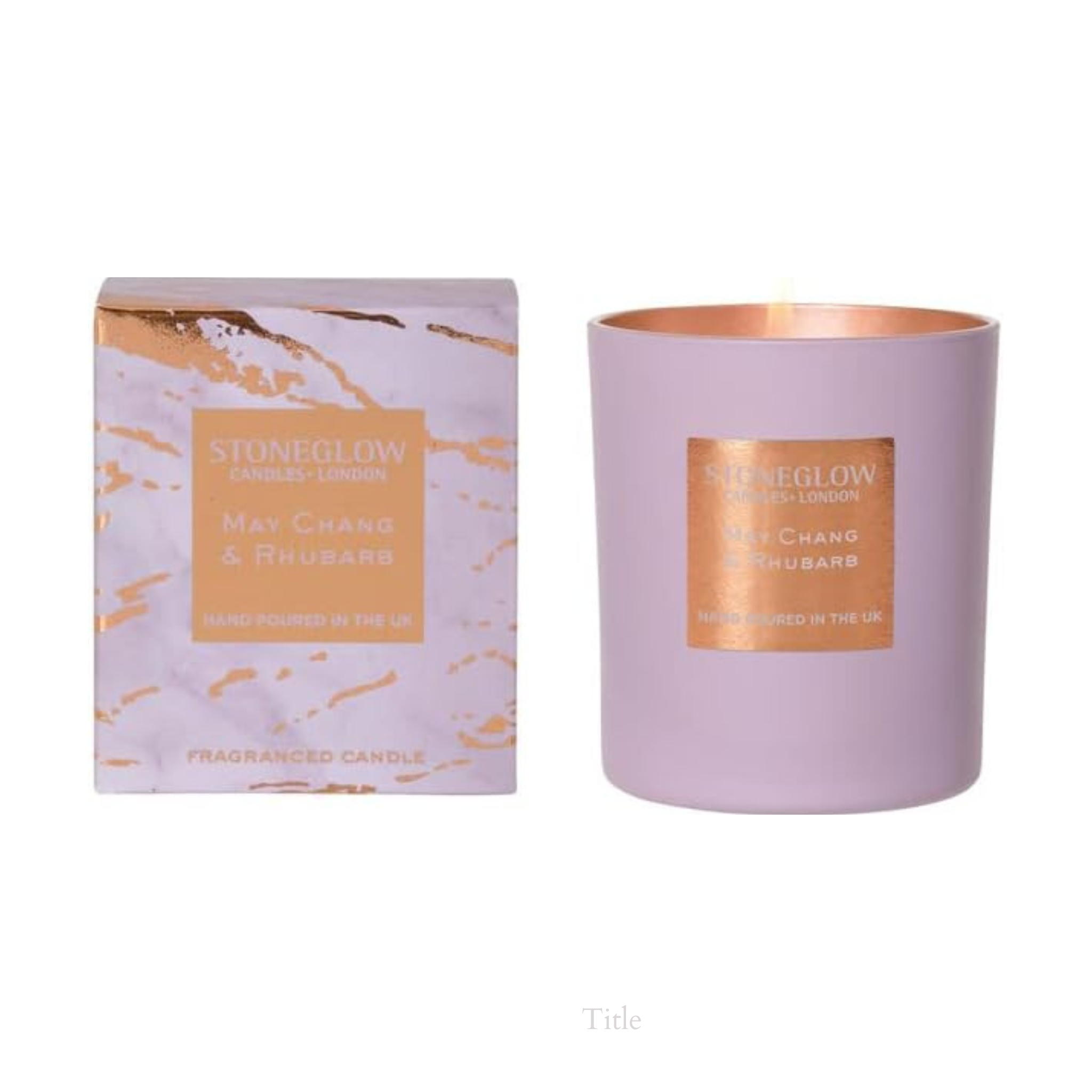 Stoneglow Luna May Chang & Rhubarb Candle