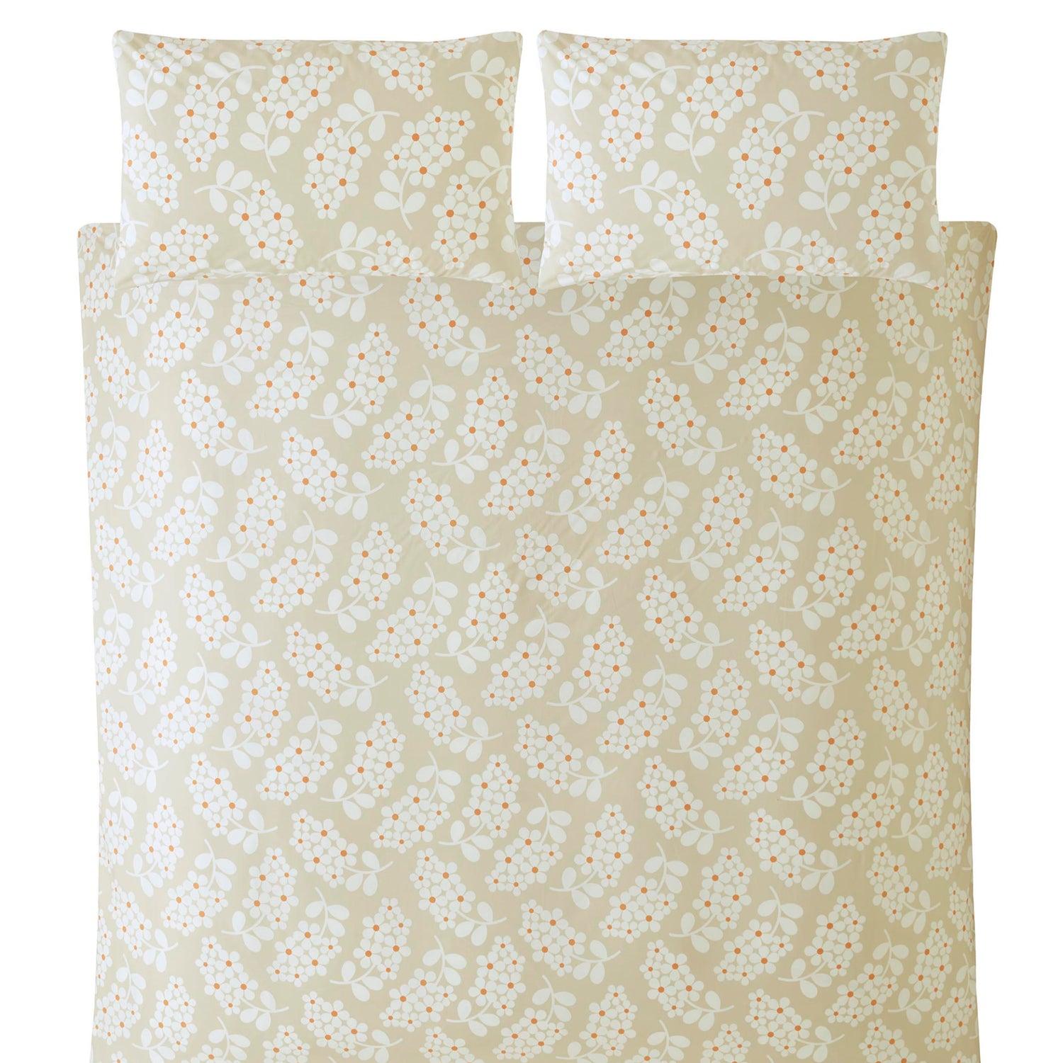 Orla Kiely Wisteria Taupe Duvet Cover & Pillowcase Set