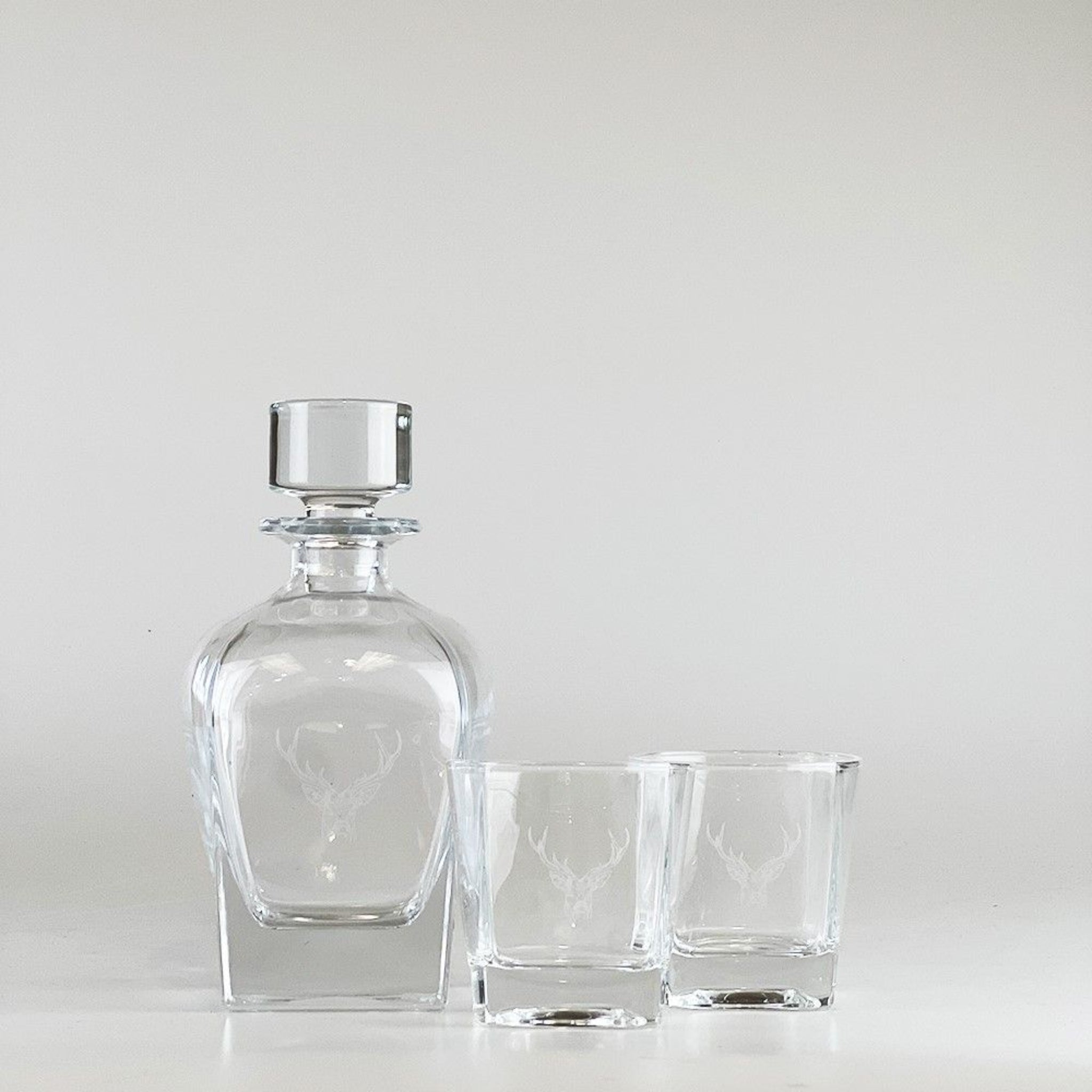 Selbrae House Decanter & Glass Set Stag - Packing Damaged