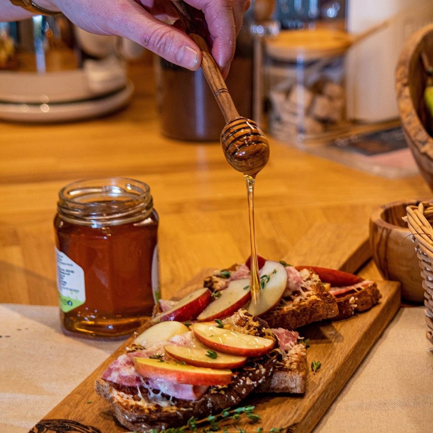Selbrae House Olive Wood Honey Dipper