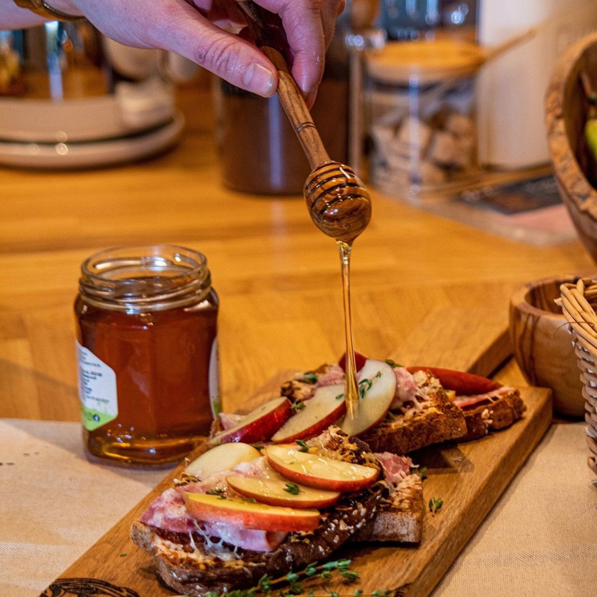 Selbrae House Olive Wood Honey Dipper