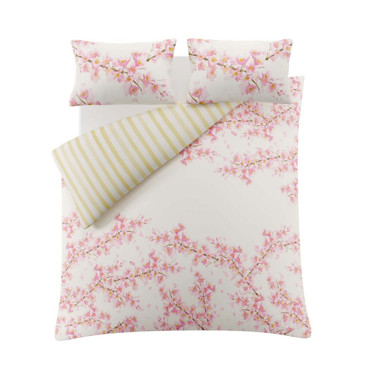 Bluebellgray Cherry Blossom Duvet Cover Set Pink