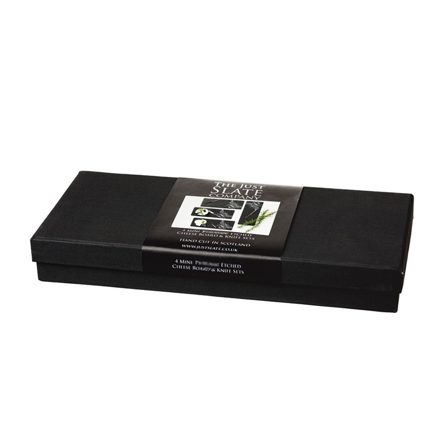 Selbrae House 4 Mini Slate Cheese Board & Knife Sets - Bee