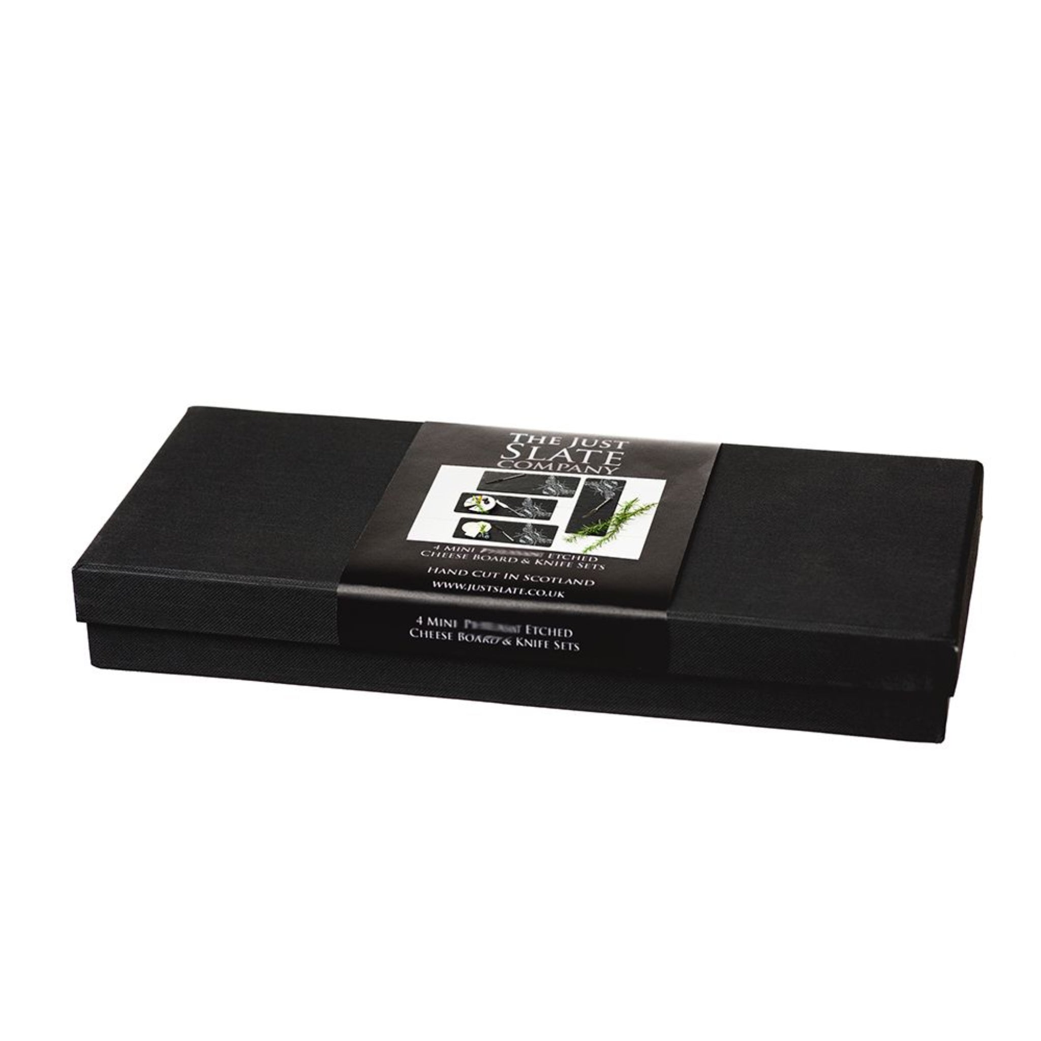 Selbrae House 4 Mini Slate Cheese Board & Knife Sets - Bee