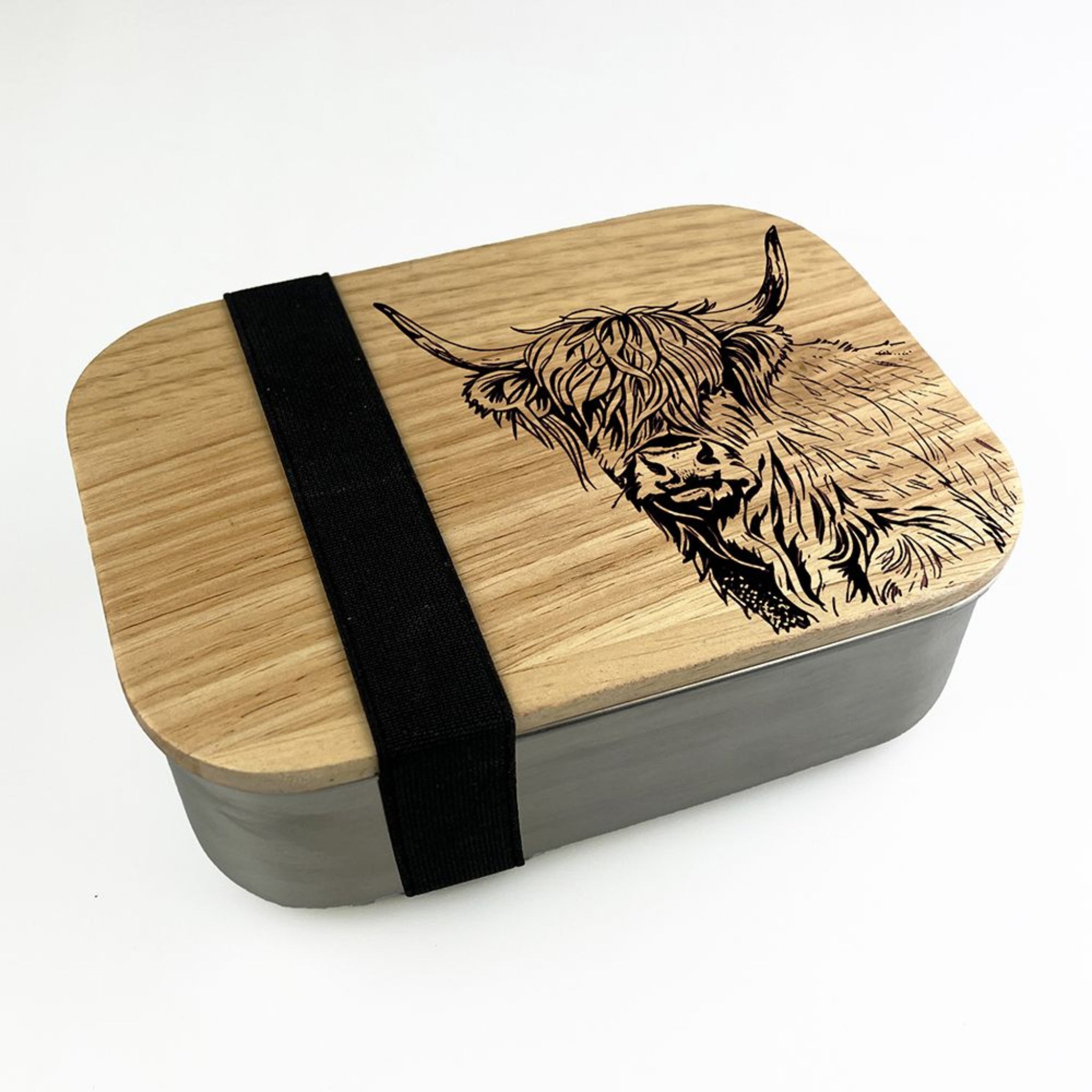 Selbrae House Stainless Steel Lunch Box Highland Cow