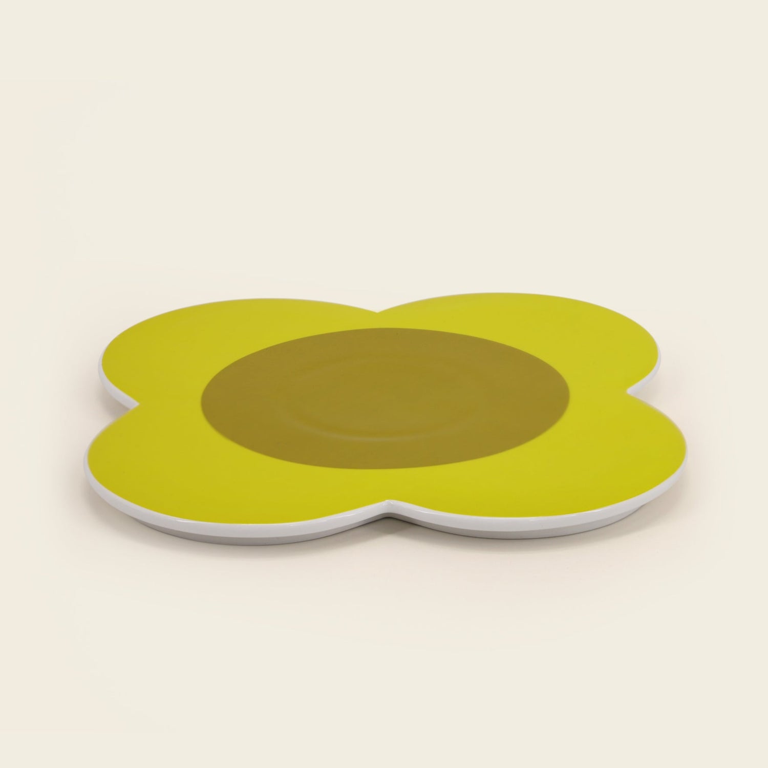 Orla Kiely Set of Two Ceramic Trivets Sunflower Yellow & Sky Blue