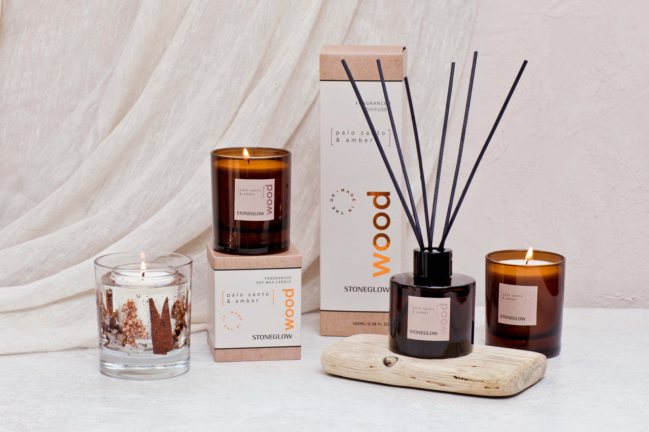 Stoneglow Palo Santo & Amber Candle 160g