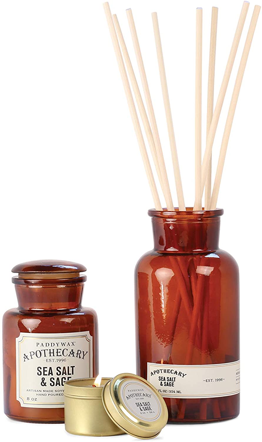 Paddywax Candle Apothecary Sea Salt & Sage 8oz
