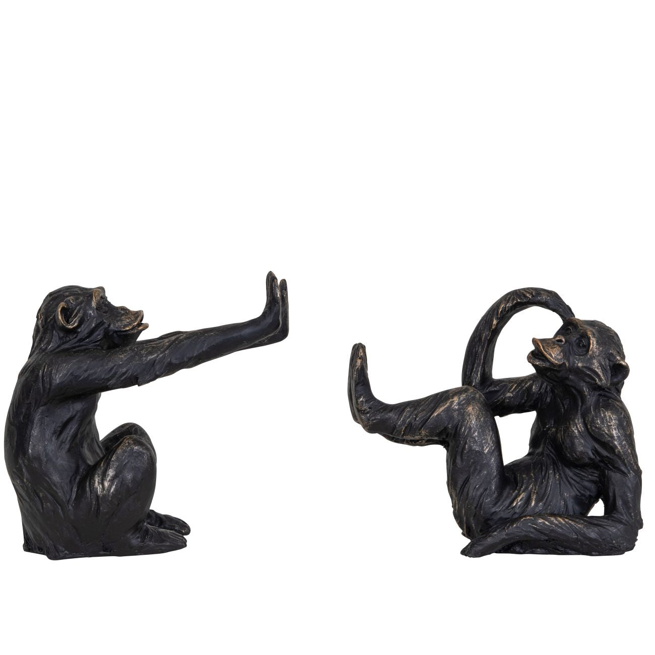 Libra Orangutan Set of 2 Sculptures Book Ends Oakley Home Gifts