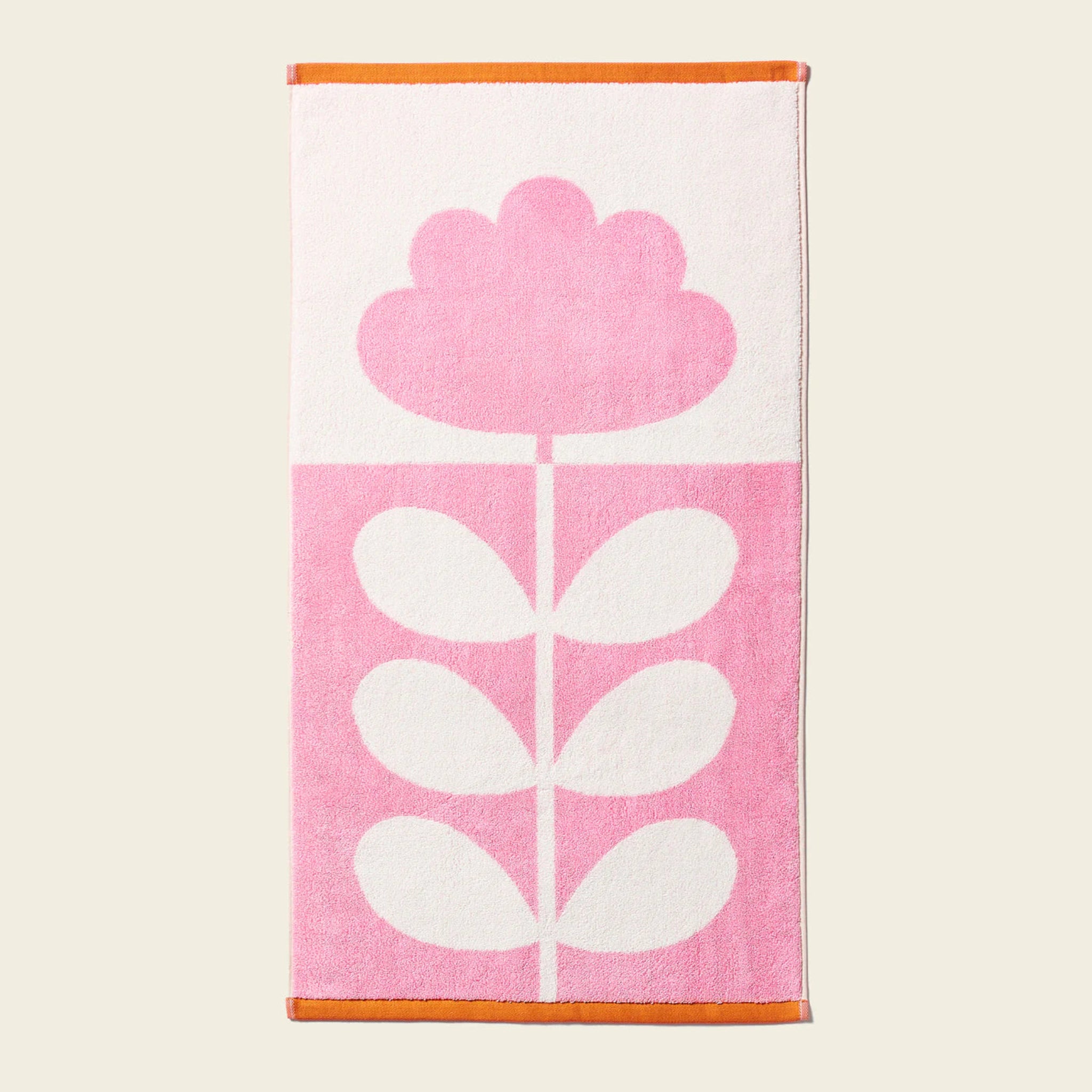 Orla Kiely Cut Stem Towels Tulip & Paprika