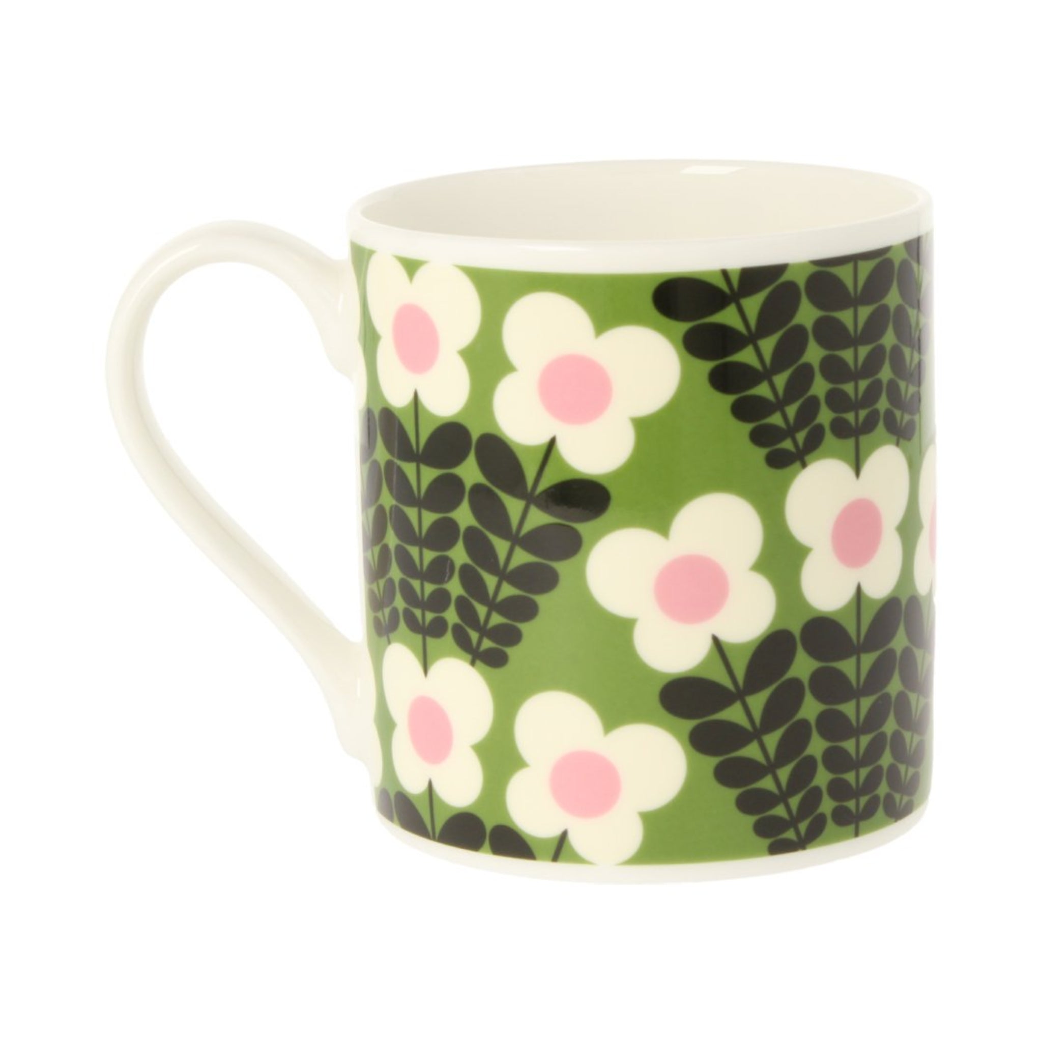 Orla Kiely Bunch Of Stems Green Mug - 350ml