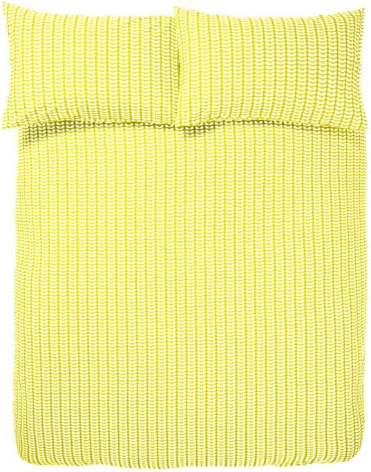 Orla Kiely Tiny Stem Yellow Bedding Duvet Set Super King