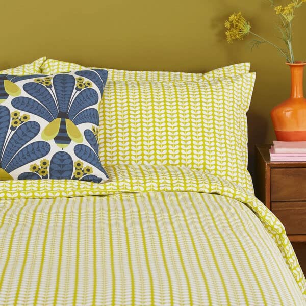 Orla Kiely Tiny Stem Yellow Bedding Duvet Set Super King