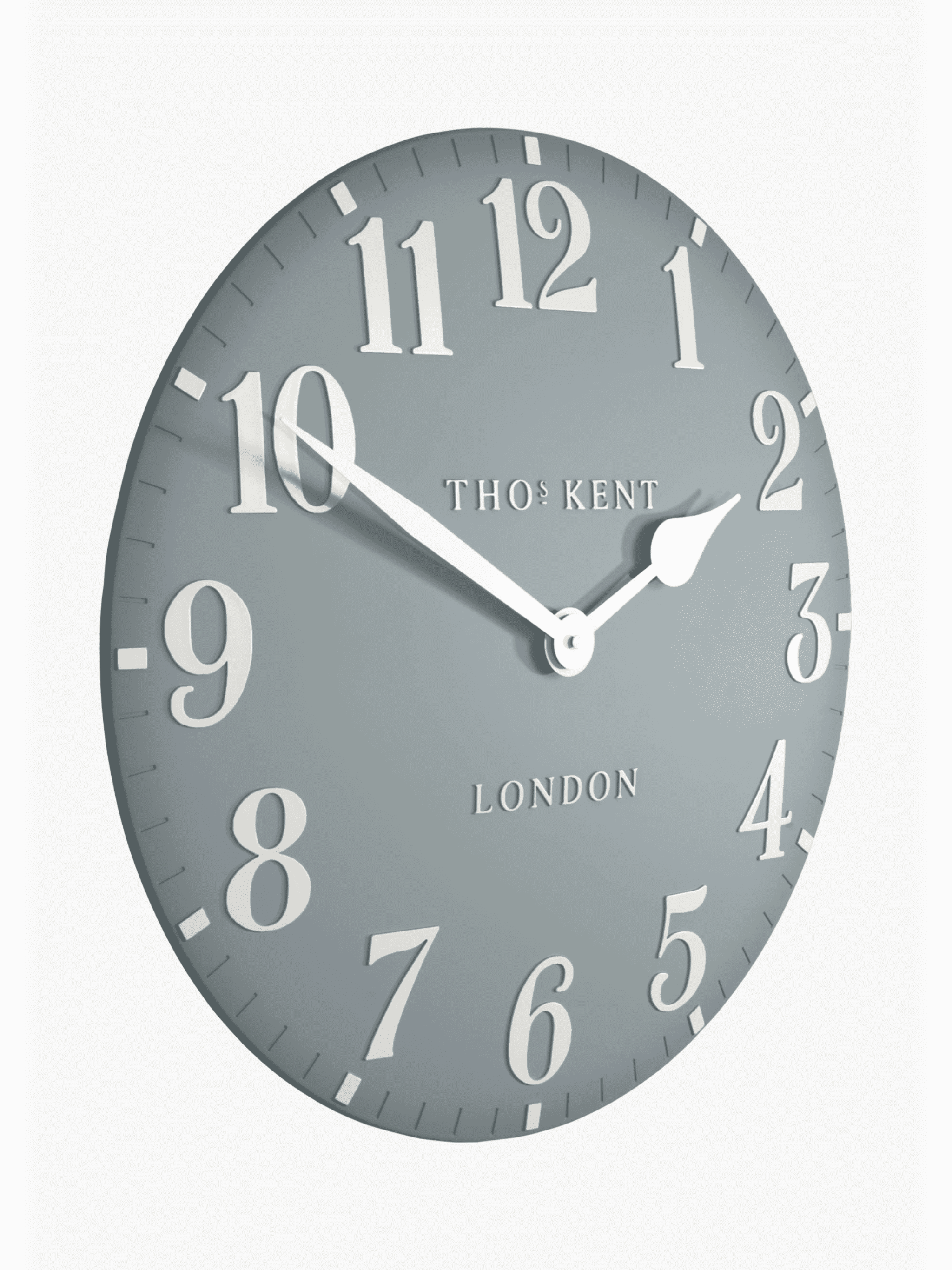Thomas Kent 12" Arabic Wall Clock Flax Blue