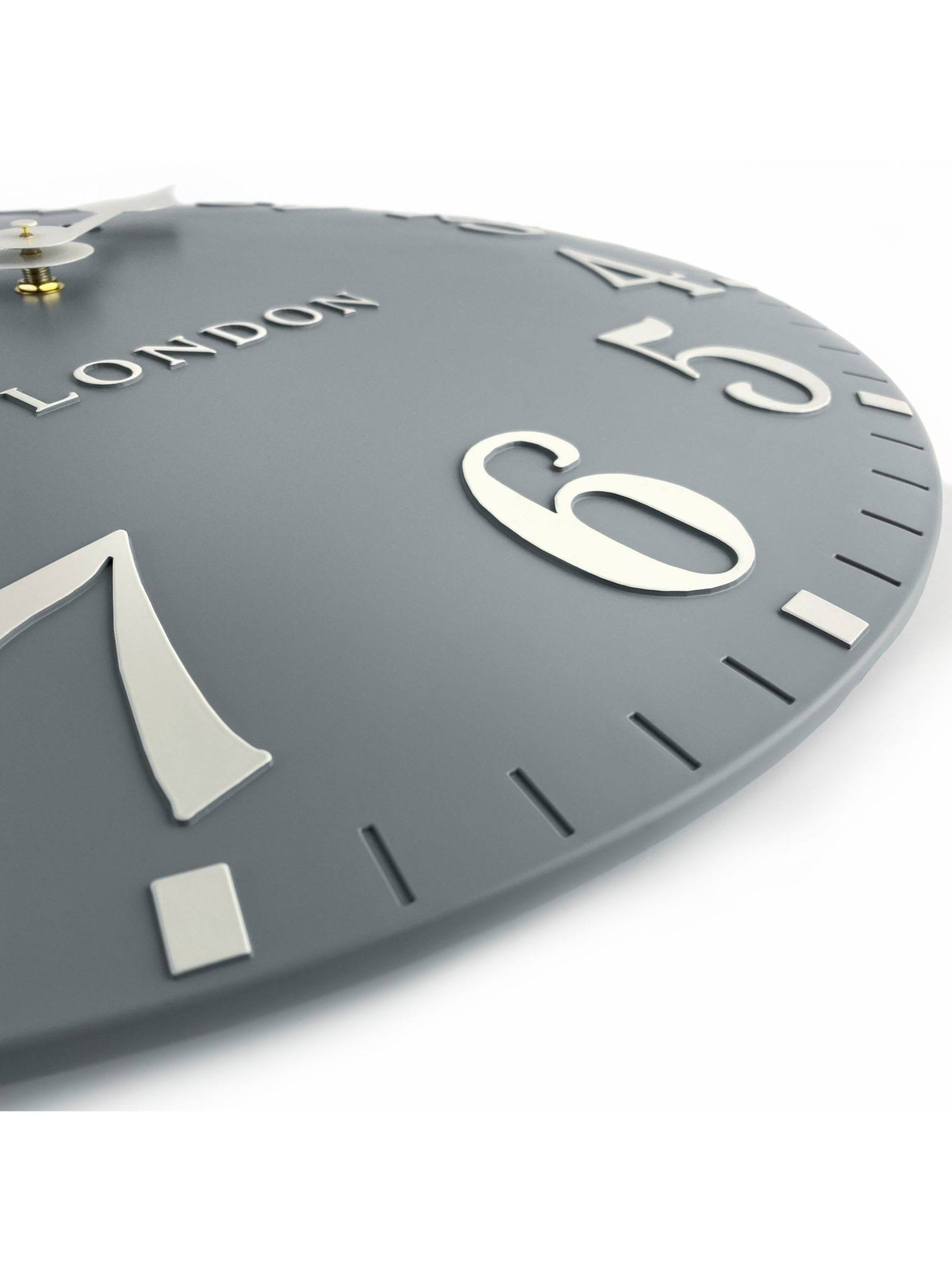 Thomas Kent 12" Arabic Wall Clock Flax Blue