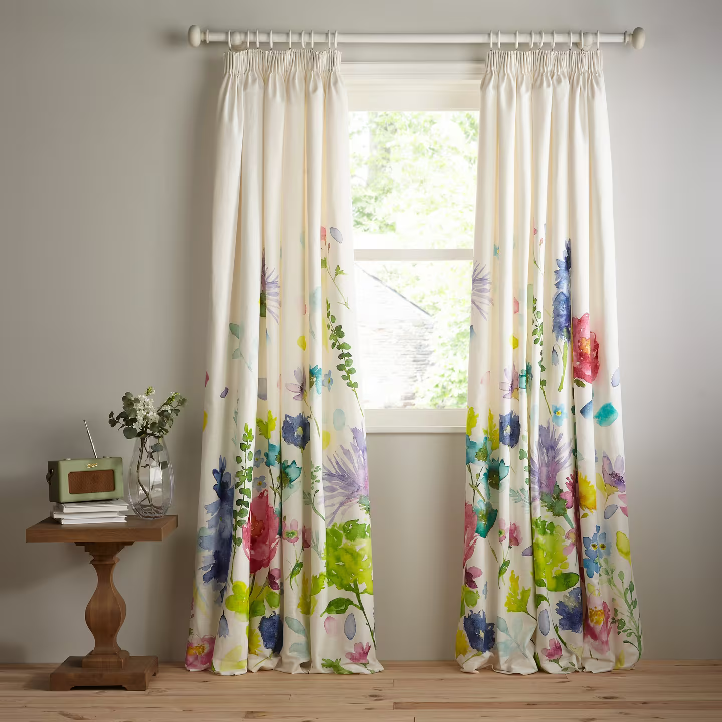 bluebellgray Tetbury Lined Pencil Pleat Curtains