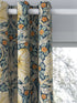a curtain with floral pattern