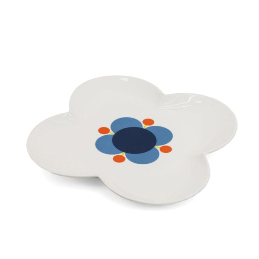 Orla Kiely Flower Shaped Serving Platter Blue/White