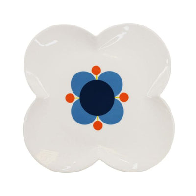 Orla Kiely Flower Shaped Serving Platter Blue/White