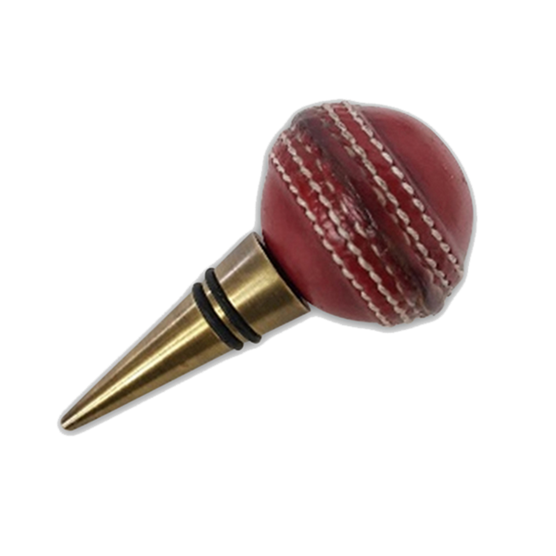 Culinary Concepts Leather Cricket Ball Bottle Stopper
